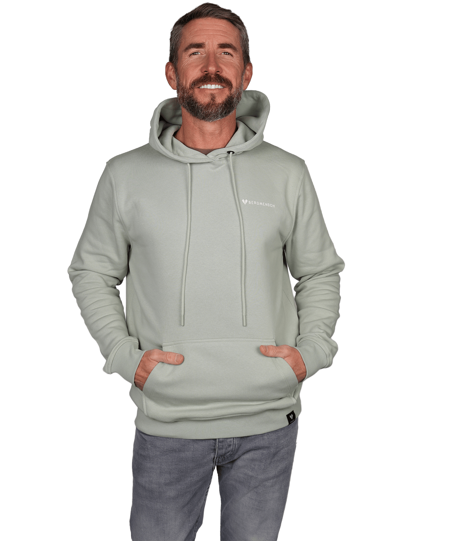 Bergmensch Retro (Backprint) - Unisex Premium Organic Hoodie