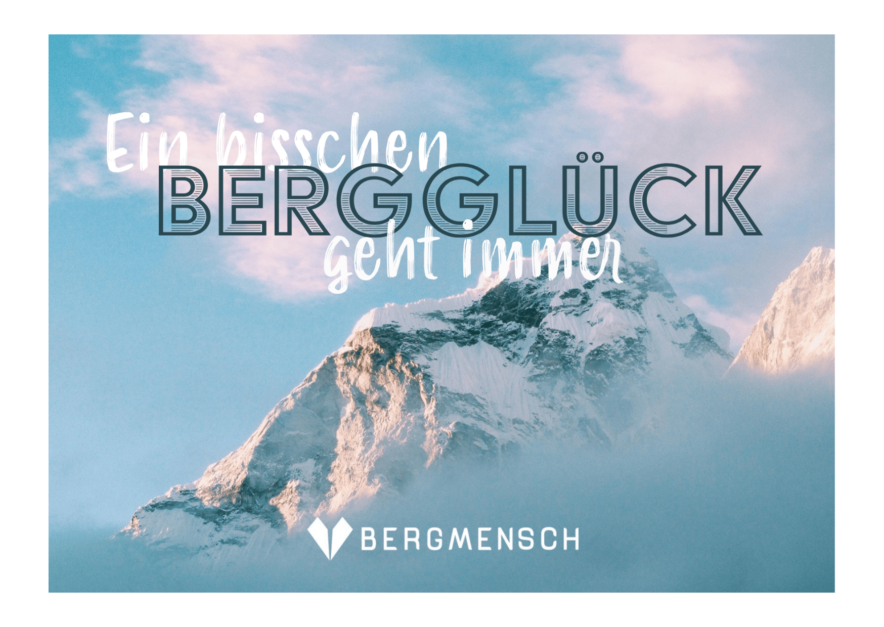 BERGMENSCH Gutschein Winterversion in Blau