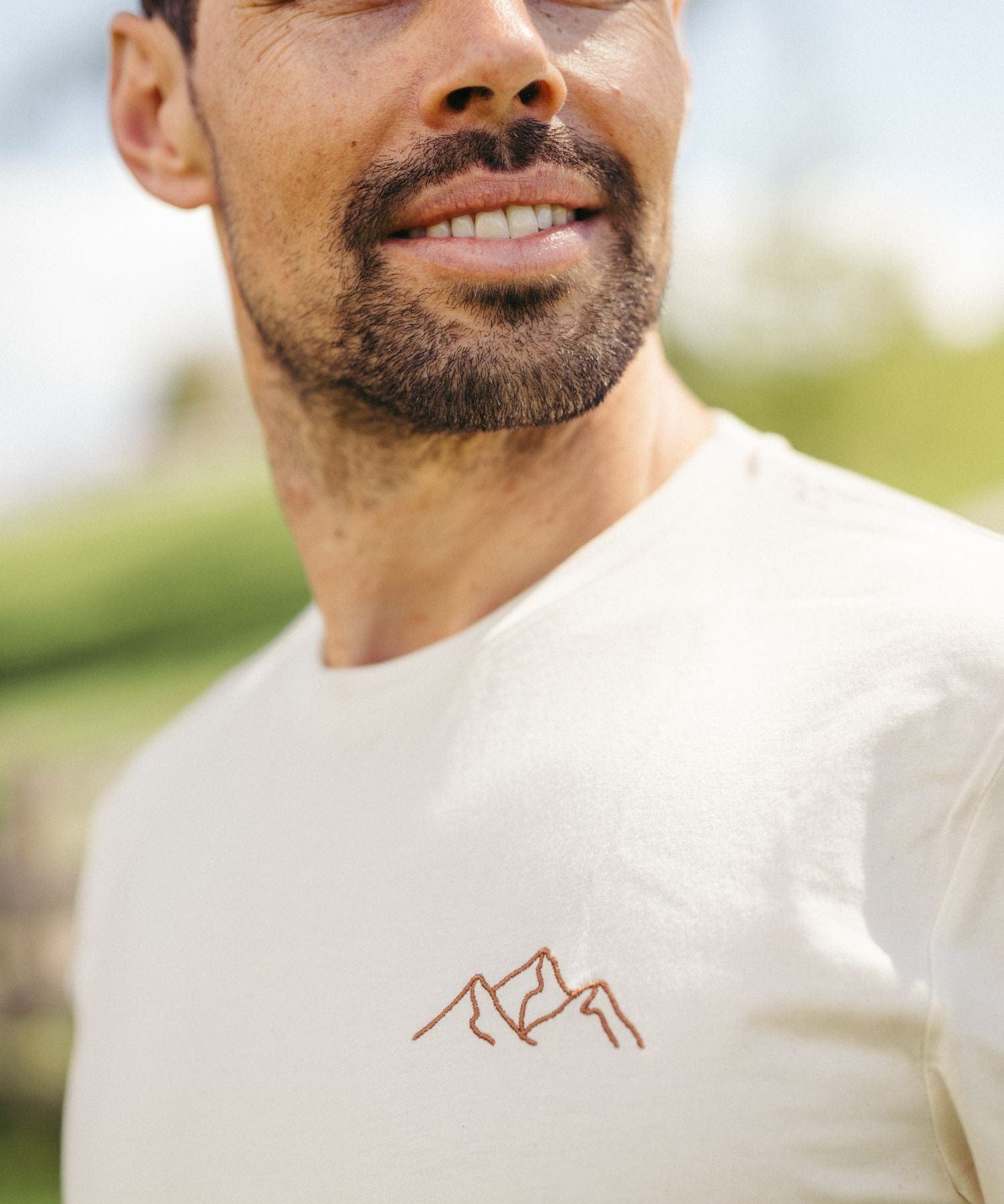 Bergsilhouette (Stick) - Unisex Premium Organic Shirt