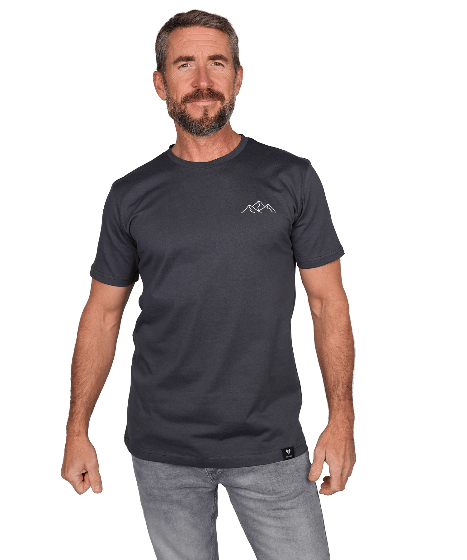 Bergsilhouette (Stick) - Unisex Premium Organic Shirt