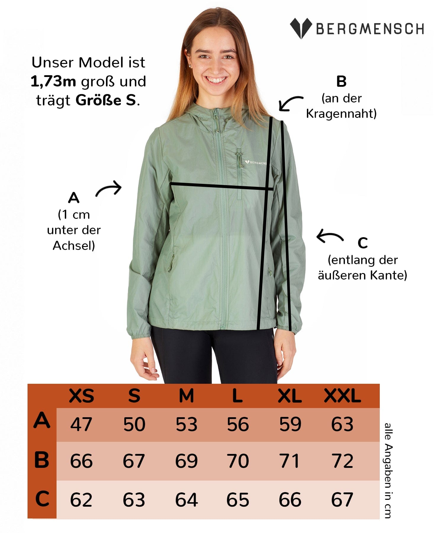 Damen Windbreaker Jacke