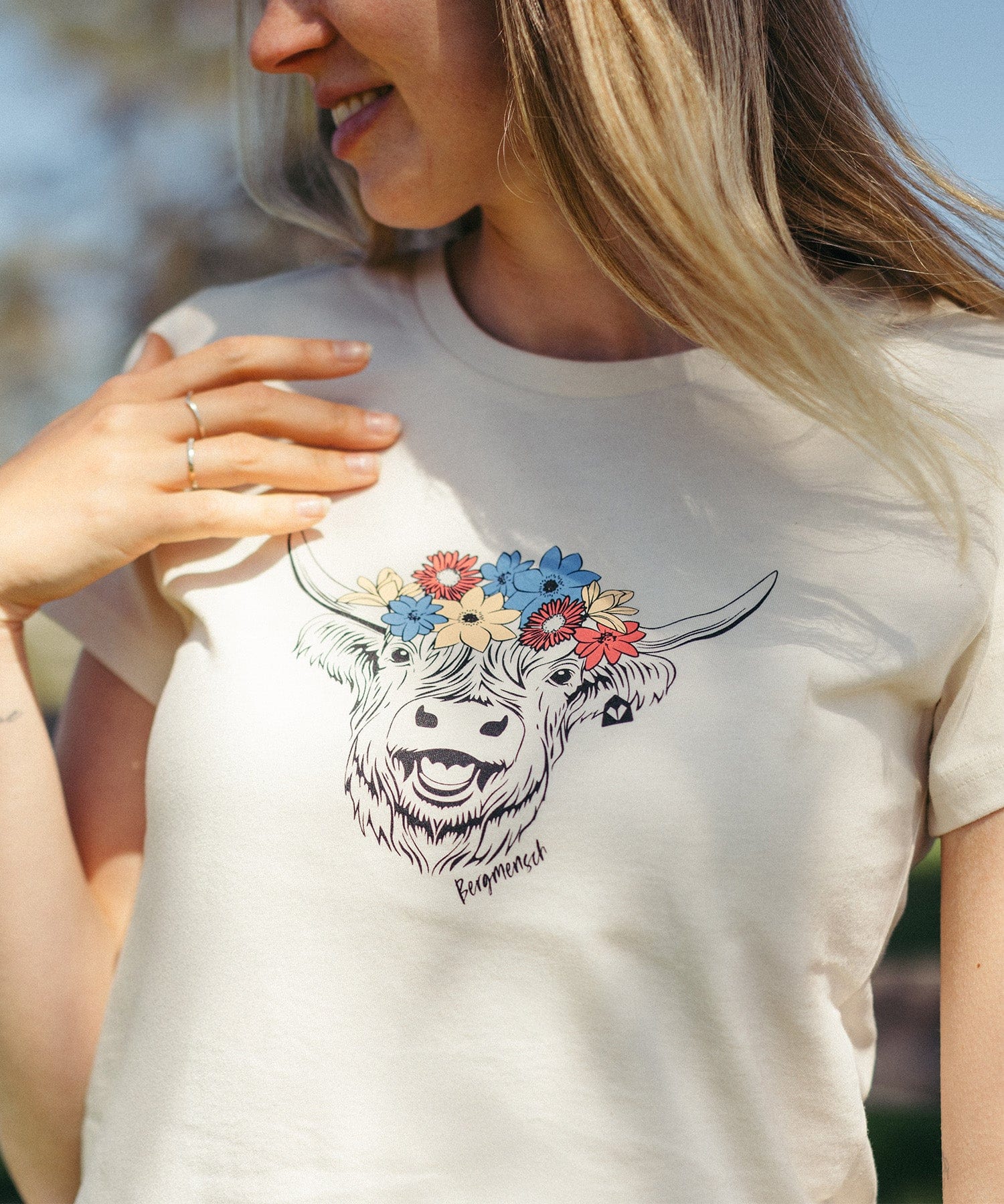 Highland Cow - Damen Premium Organic Shirt
