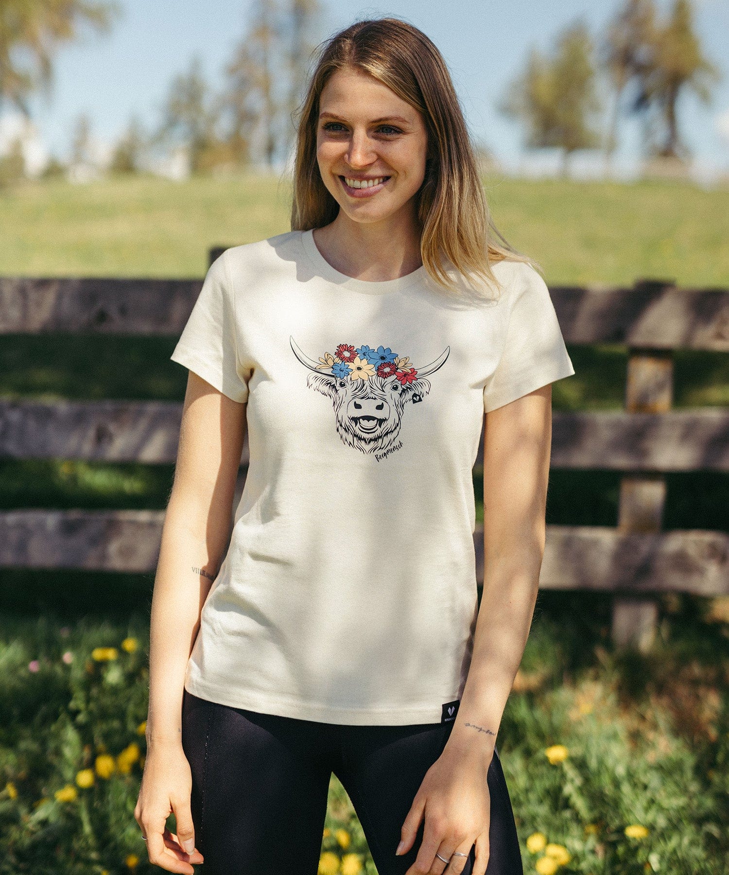 Highland Cow - Damen Premium Organic Shirt