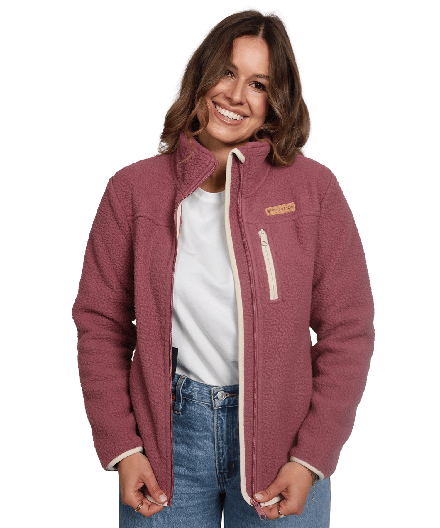 Damen Sherpa Fleece Jacke