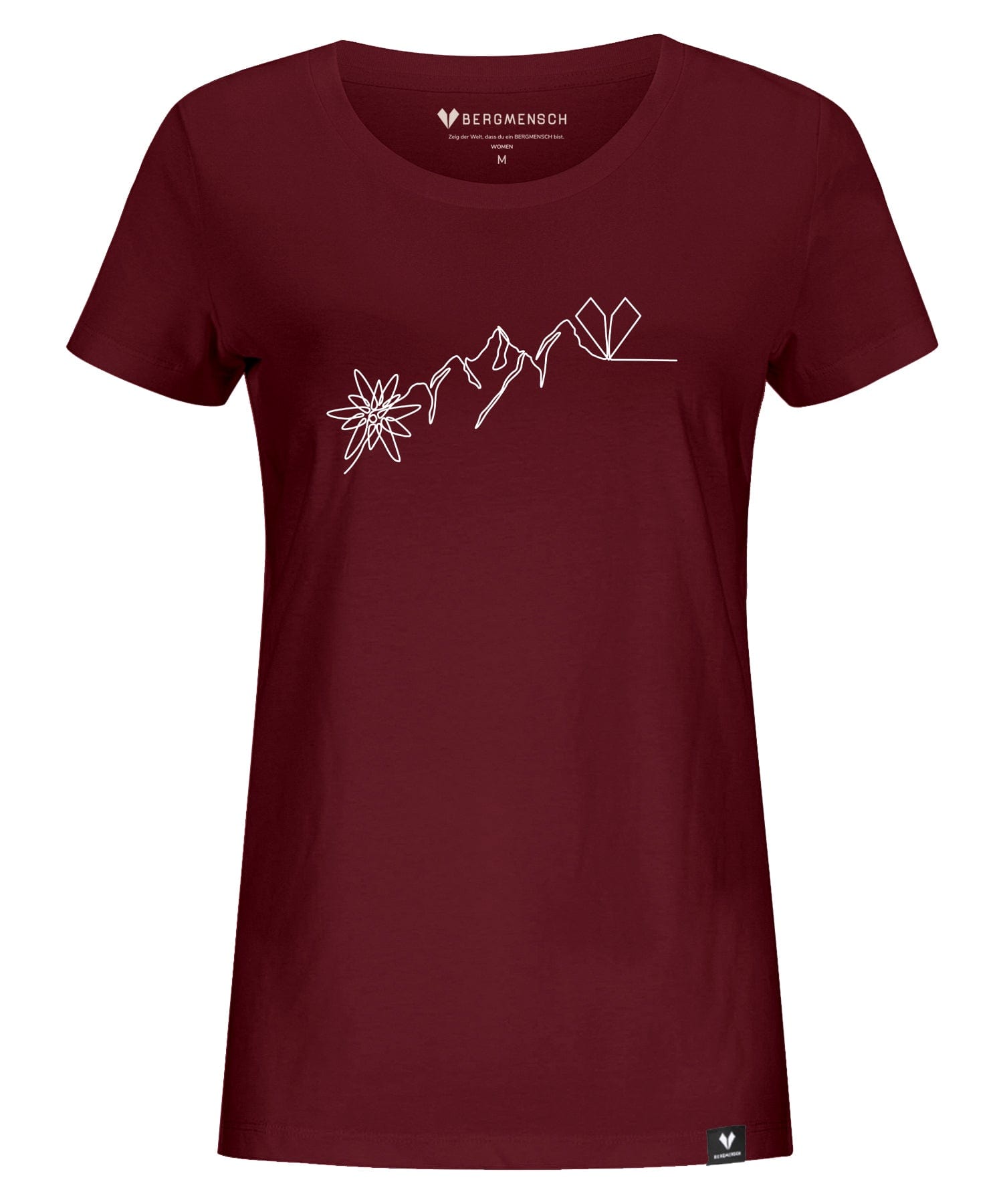 Edelweiss Lineart - Damen Premium Organic Shirt