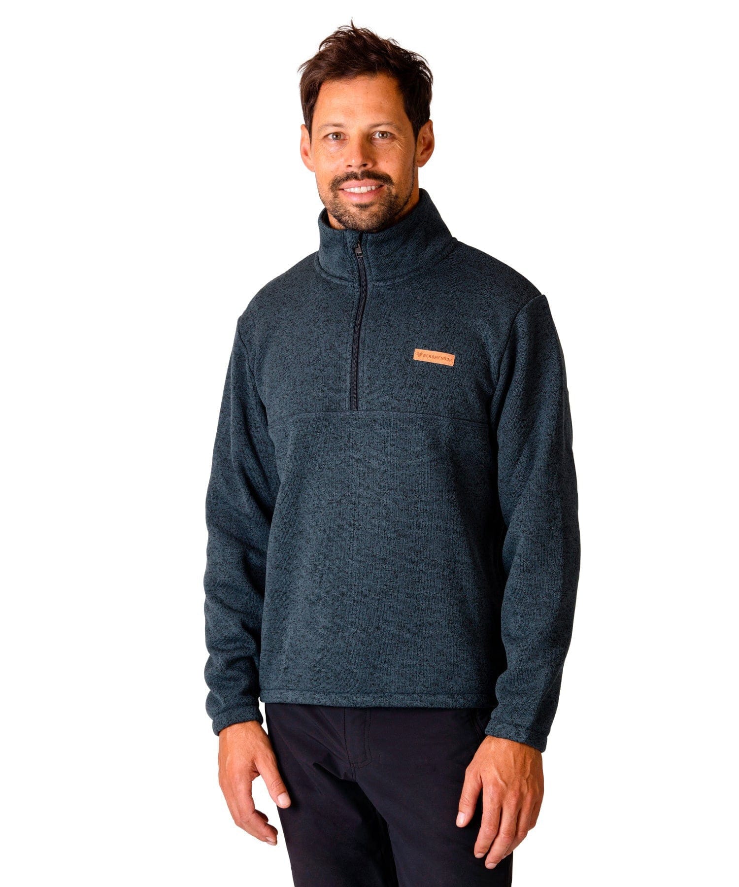 BERGMENSCH® - Herren Half-Zip Strickfleece