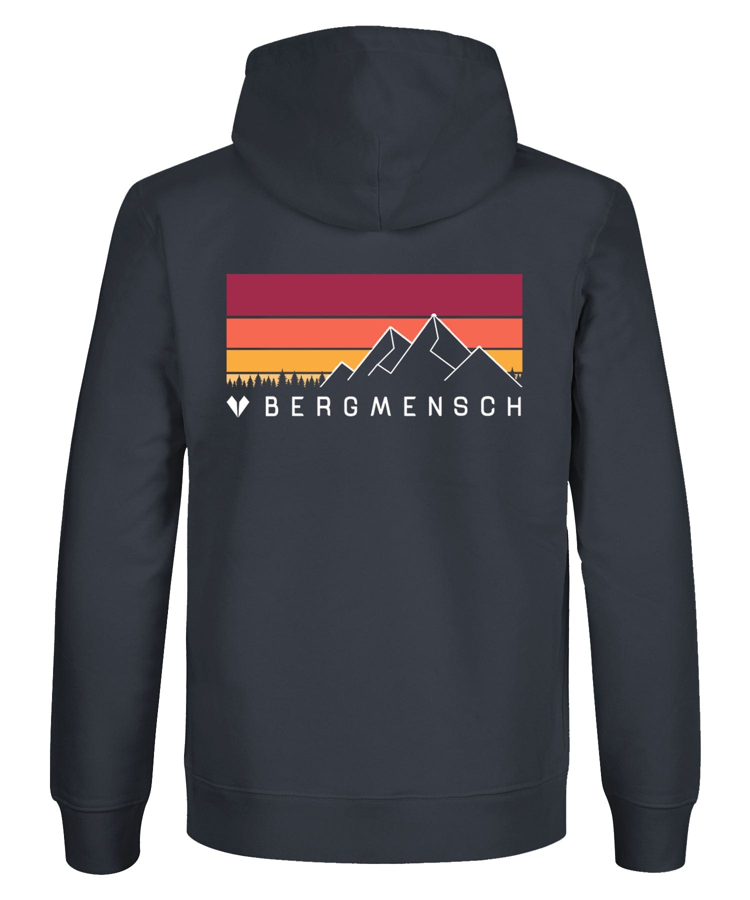 Mountain Sunset (Backprint) - Unisex Premium Organic Hoodie