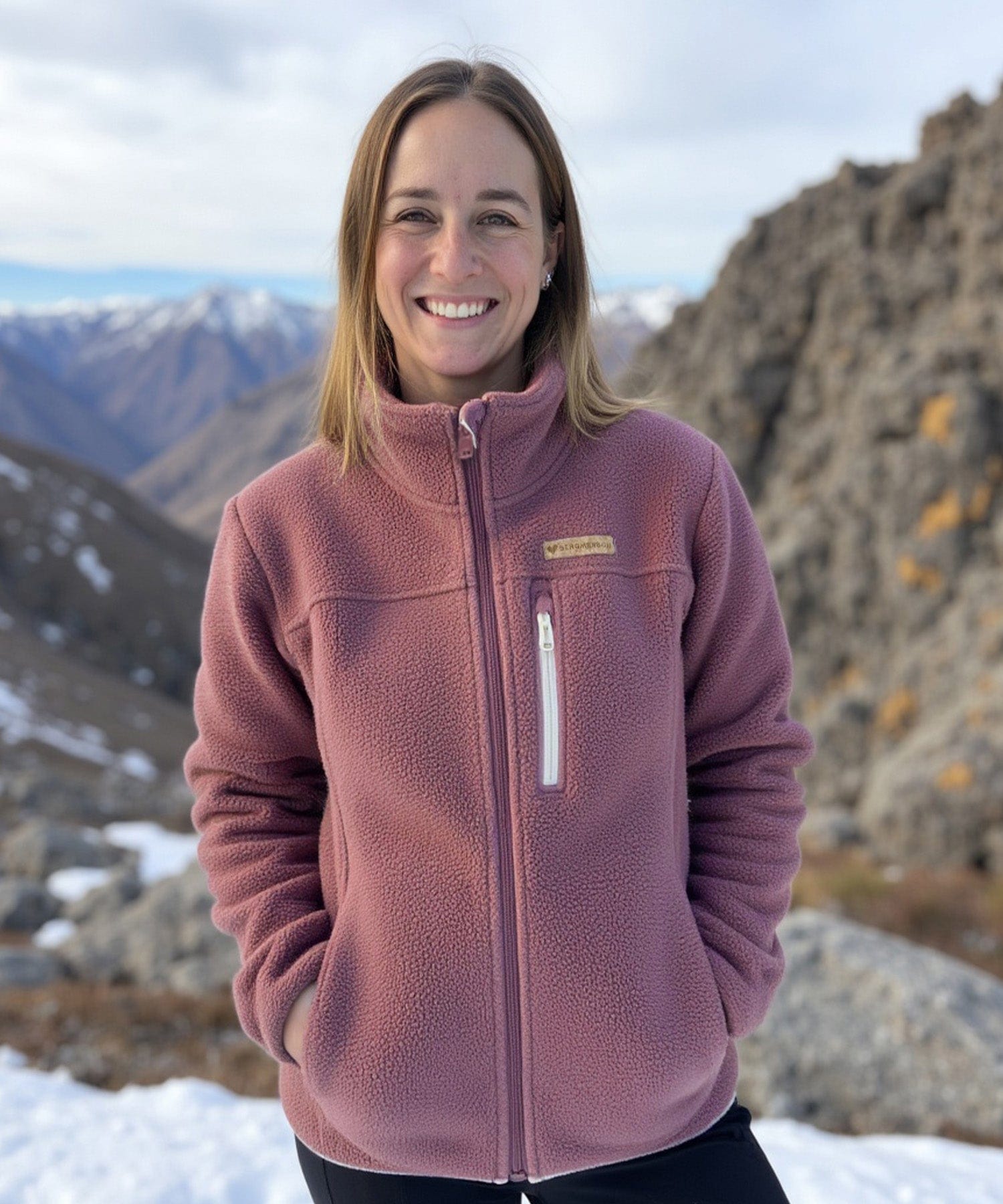 Damen Sherpa Fleece Jacke
