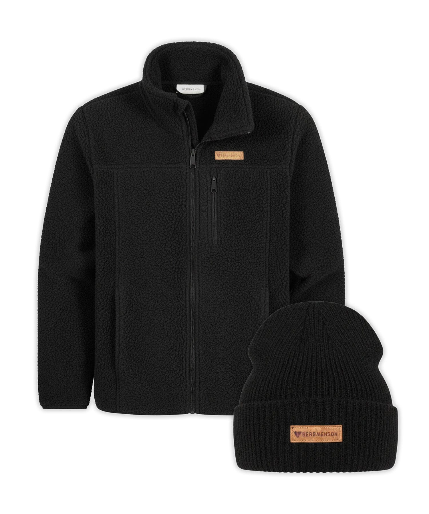 Sherpa Fleece + Cozy Fleece Beanie