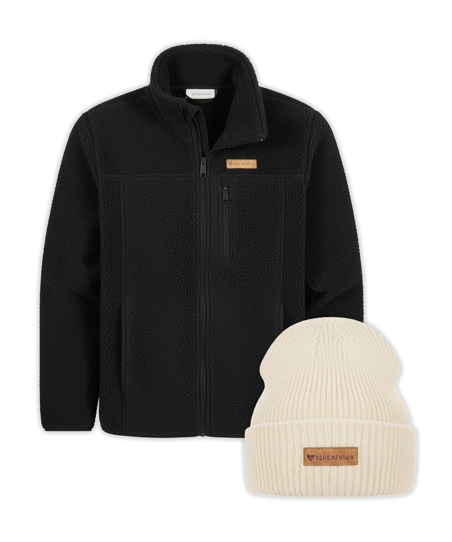 Sherpa Fleece + Cozy Fleece Beanie