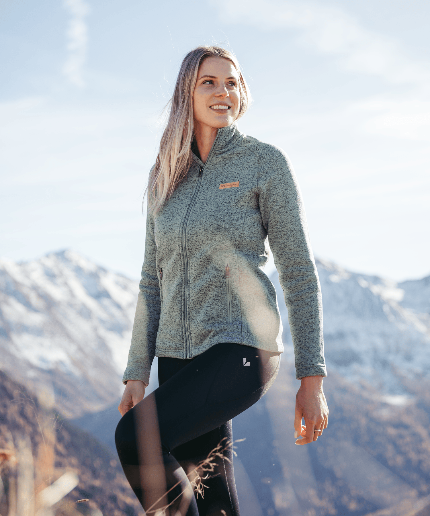 BERGMENSCH® - Damen Strickfleece-Jacke