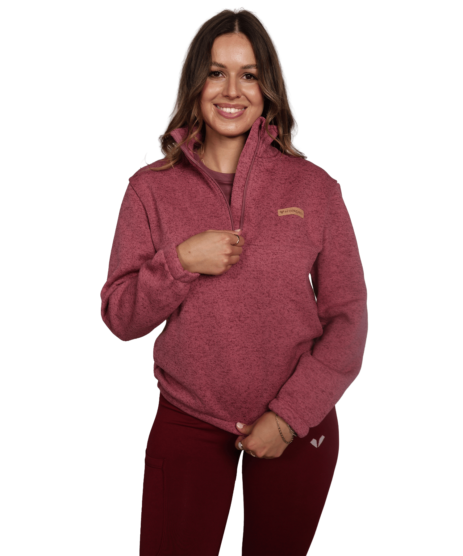 BERGMENSCH® - Damen Half-Zip Strickfleece