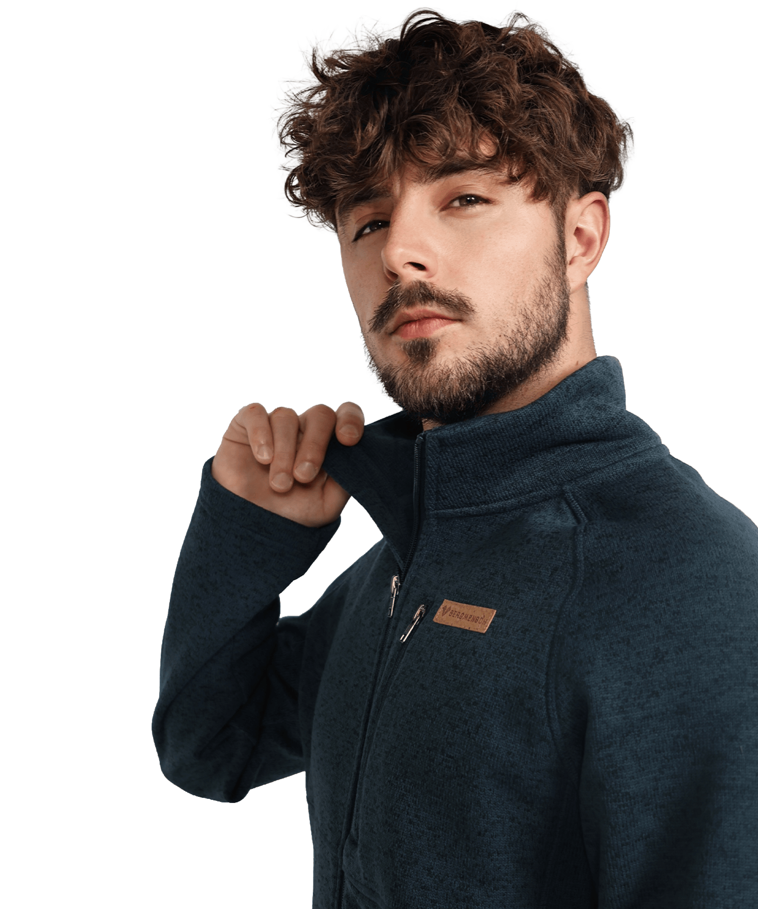 BERGMENSCH® - Herren Strickfleece-Jacke