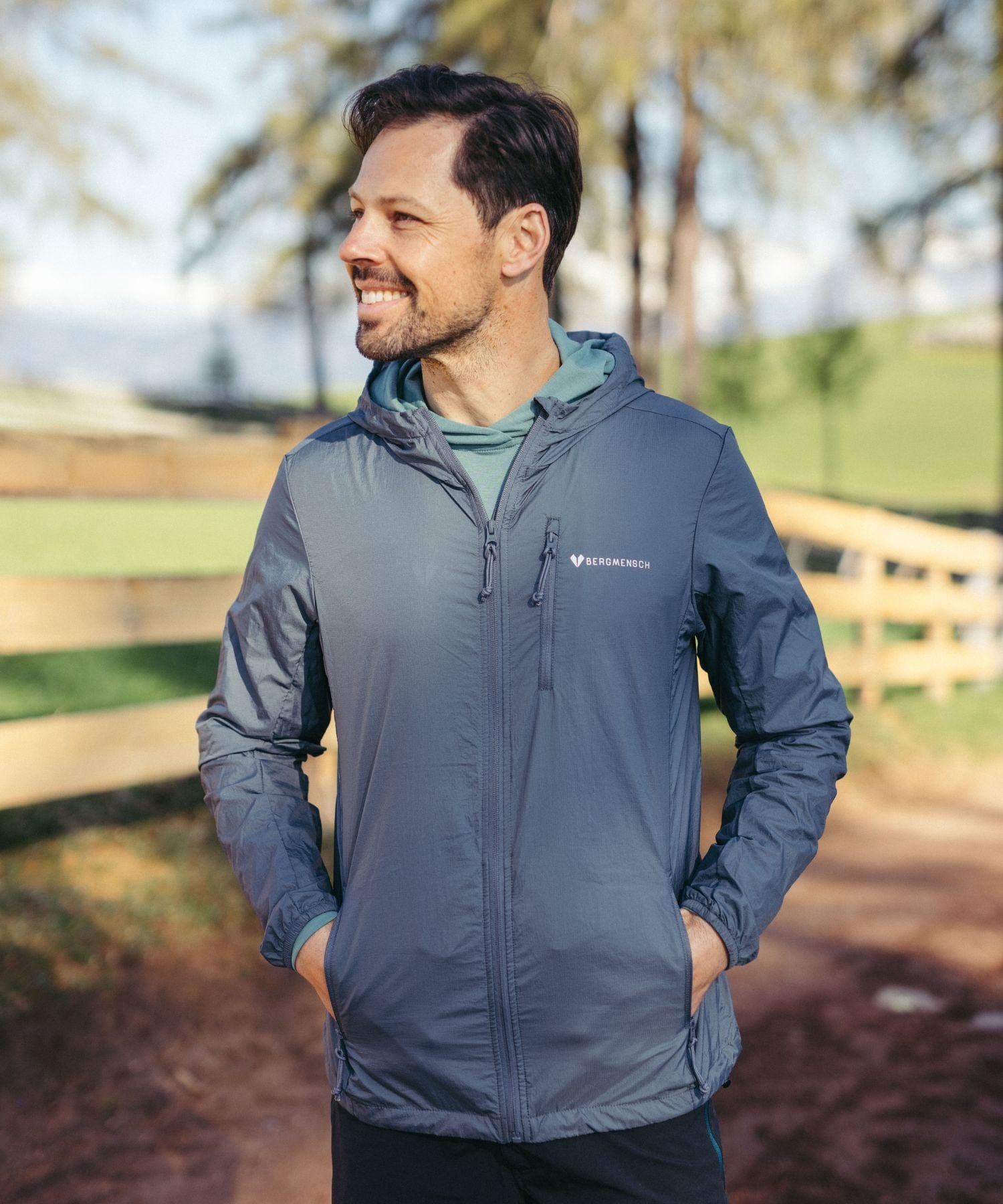 Herren Windbreaker Jacke