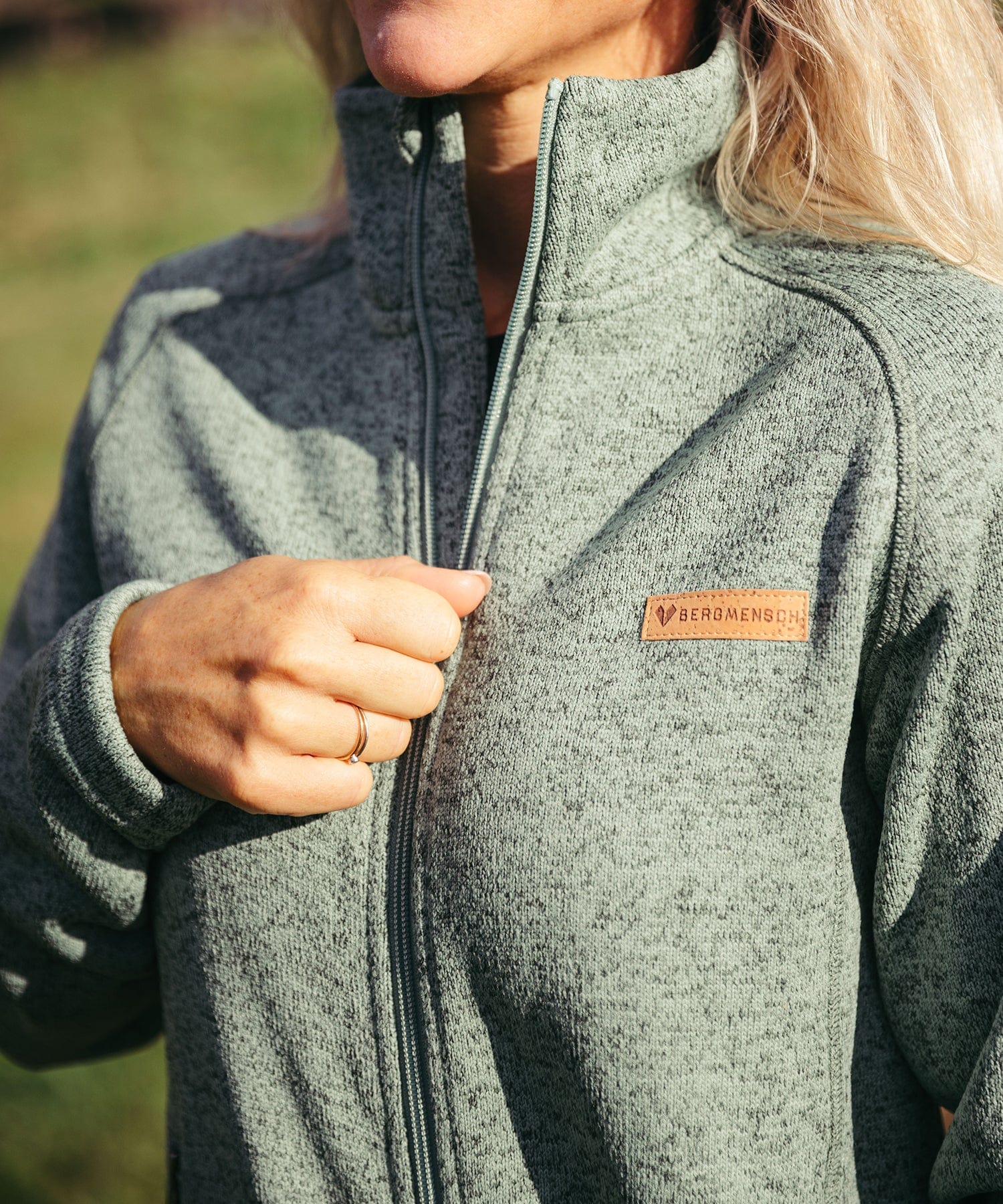 BERGMENSCH® - Damen Strickfleece-Jacke