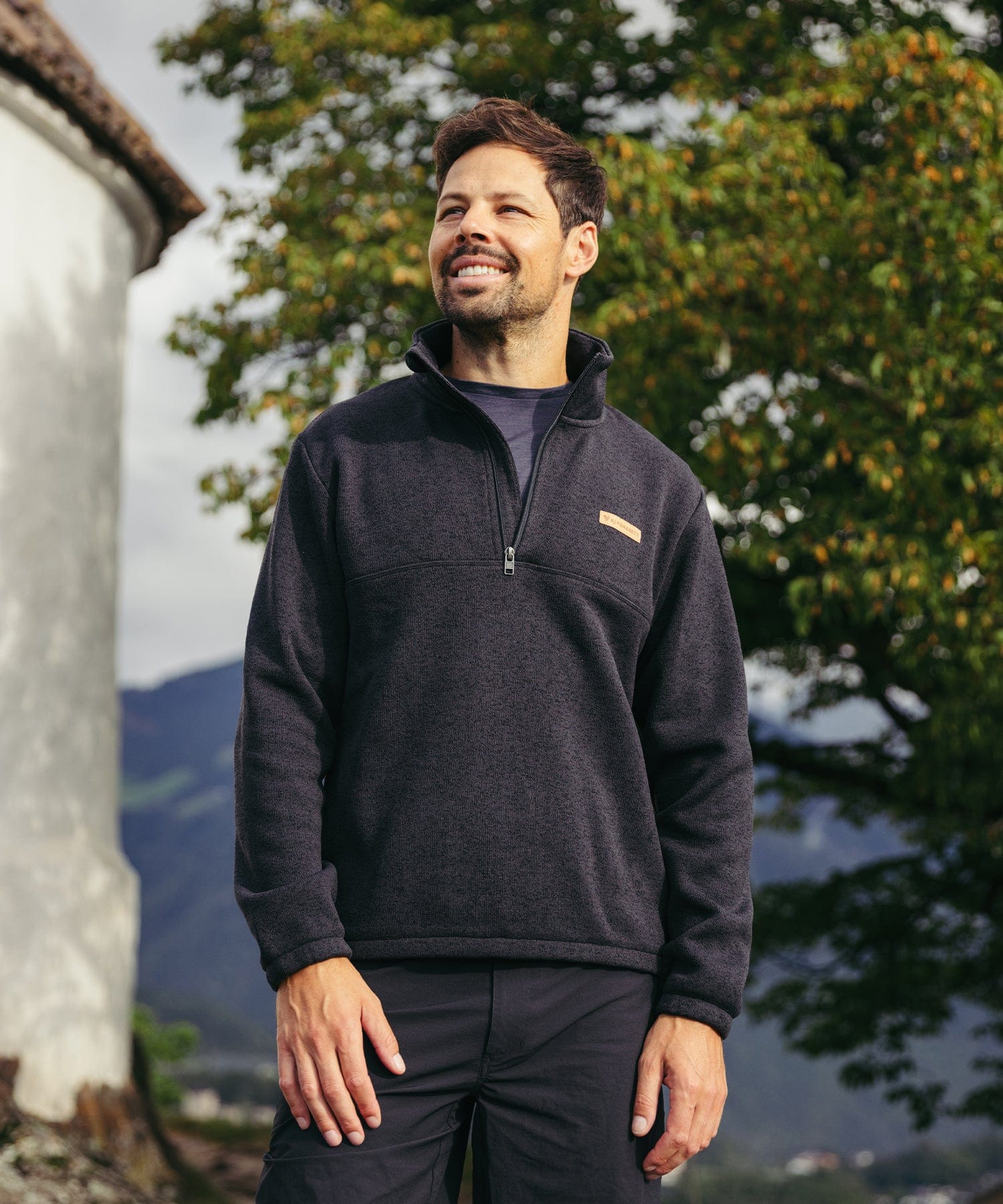 BERGMENSCH® - Herren Half-Zip Strickfleece