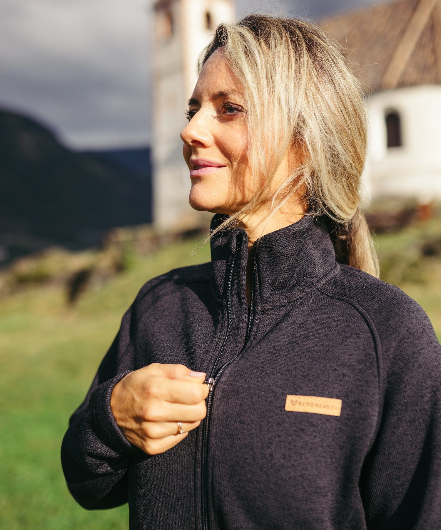 BERGMENSCH® - Damen Strickfleece-Jacke