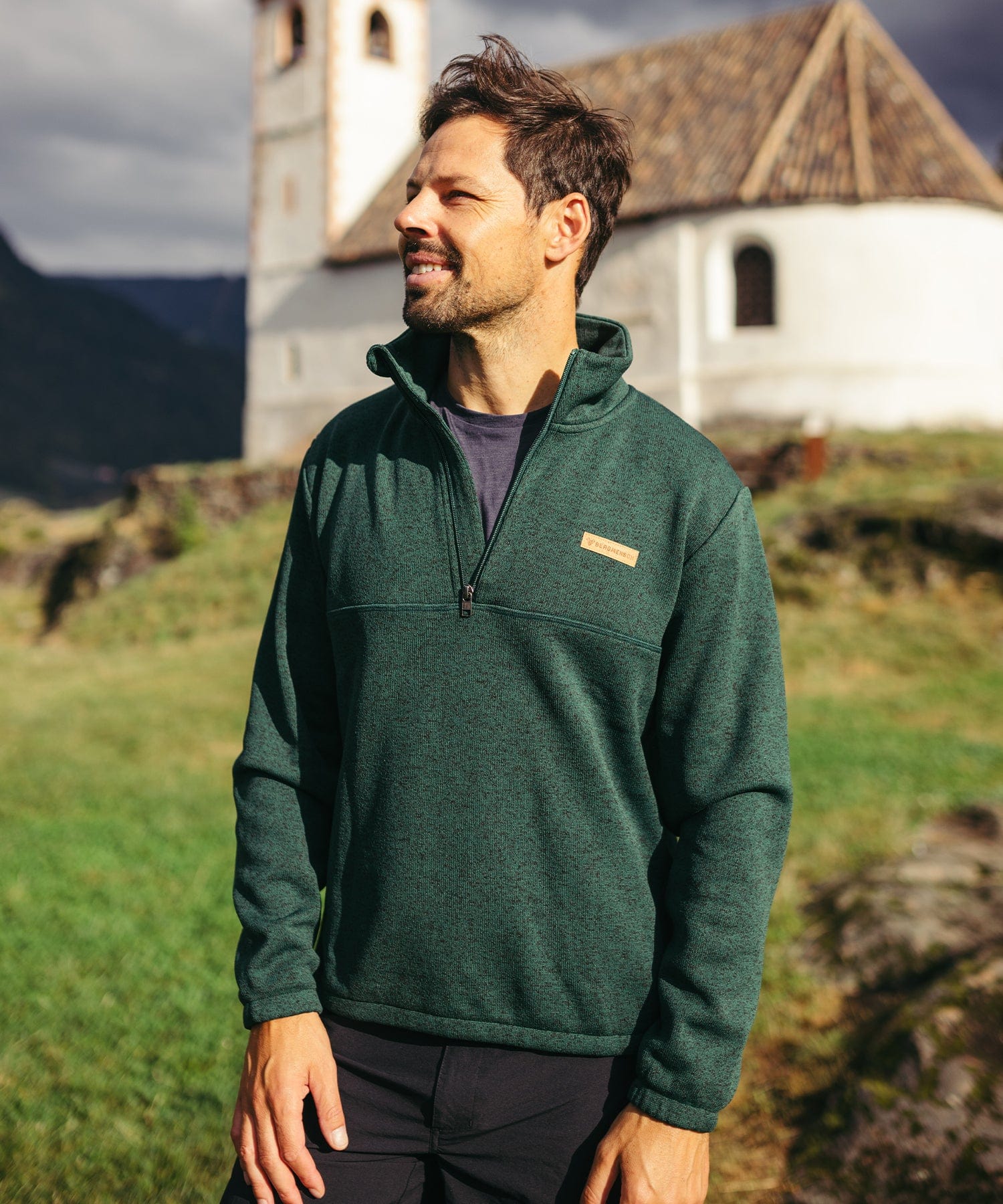 BERGMENSCH® - Herren Half-Zip Strickfleece