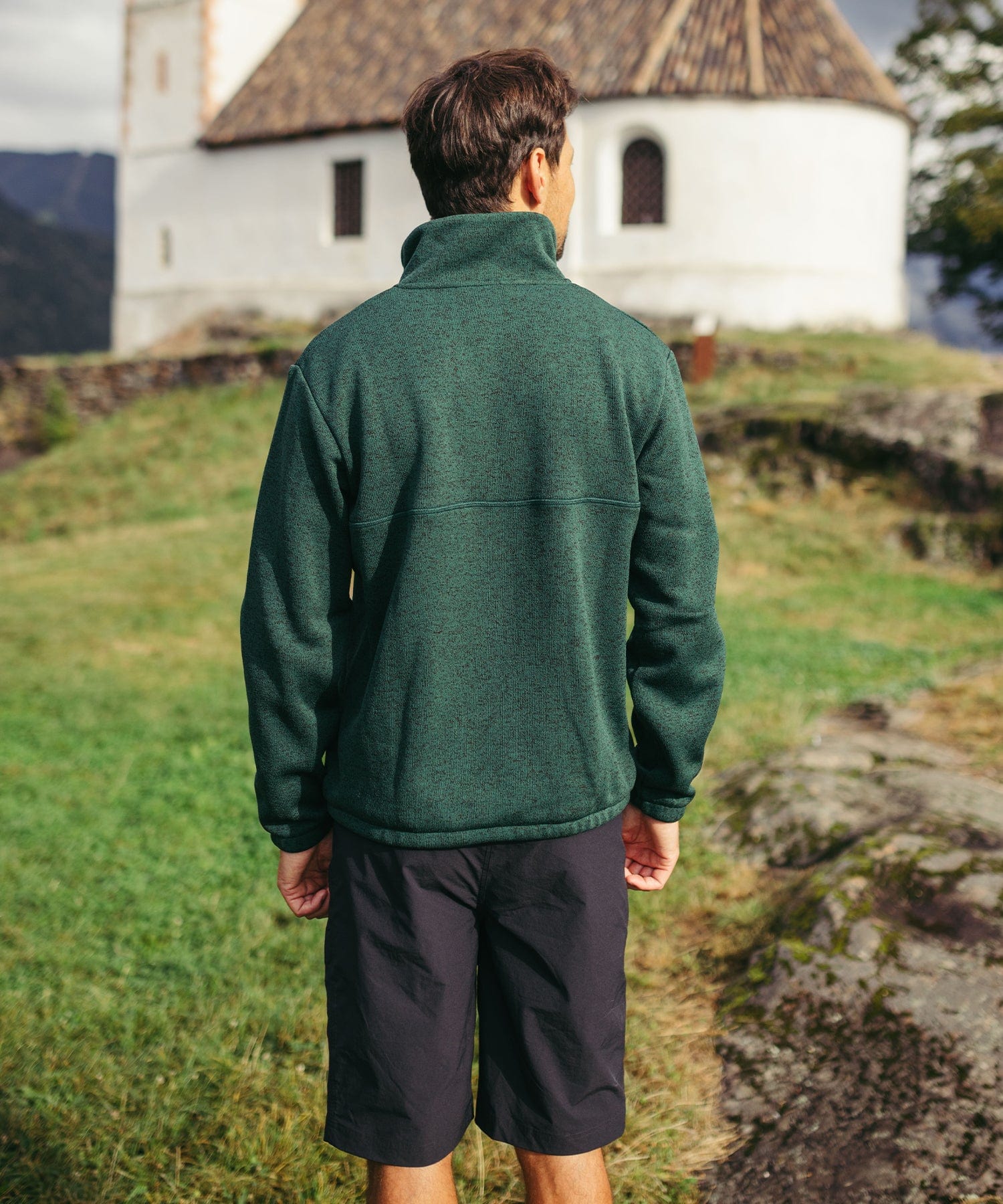 BERGMENSCH® - Herren Half-Zip Strickfleece