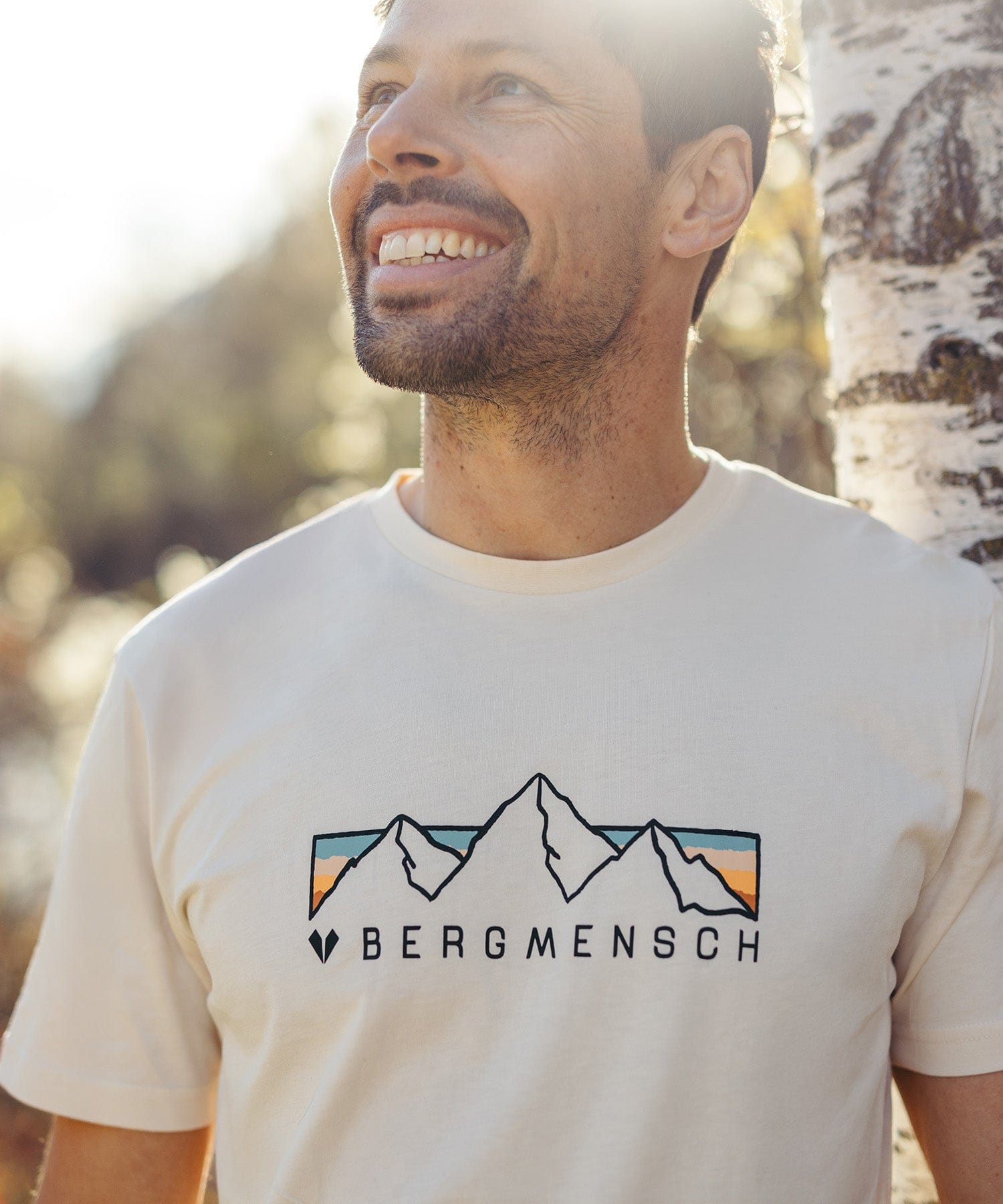 Retro Bergpanorama - Herren Premium Organic Shirt