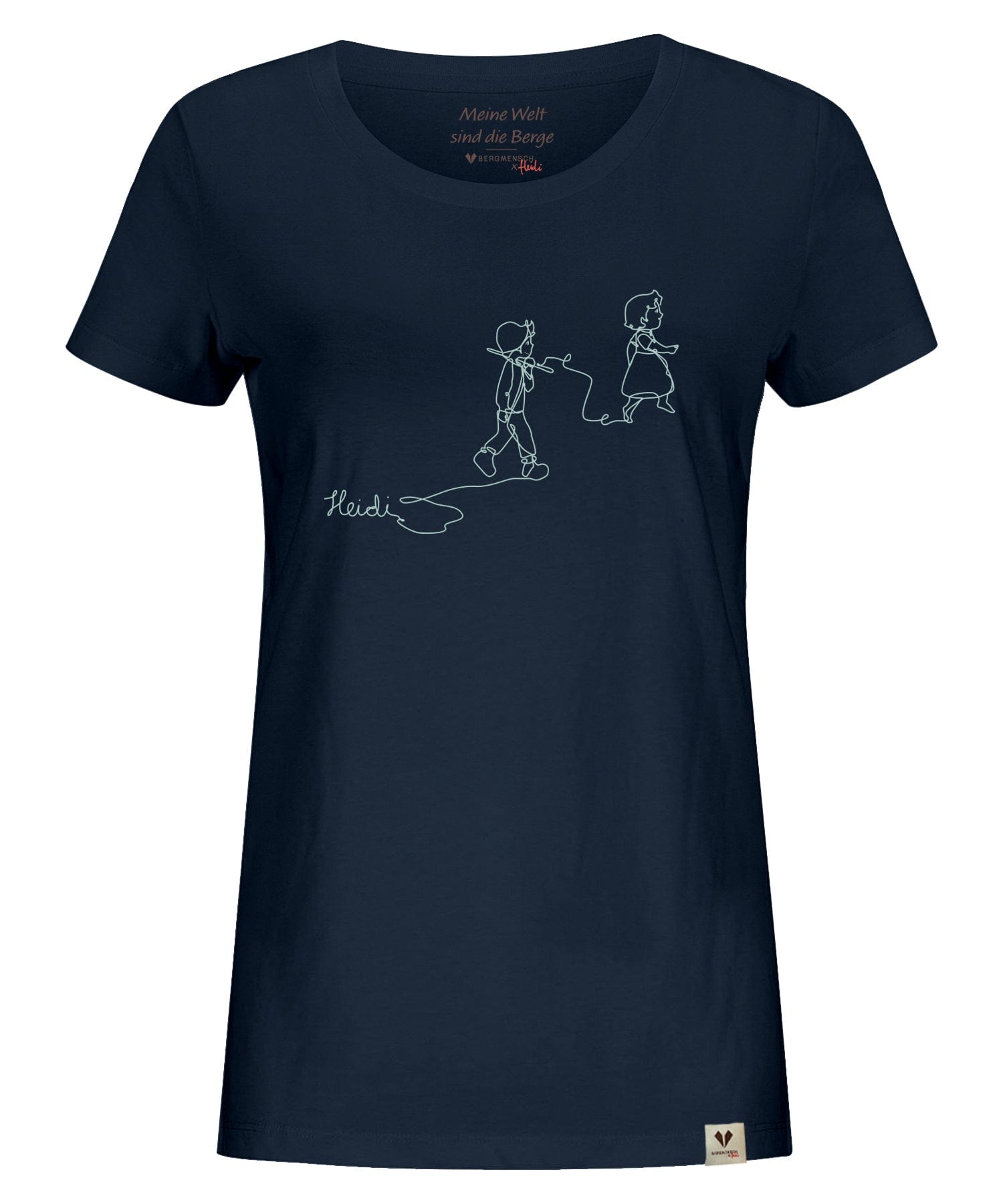HEIDI - Lineart - Damen Premium Organic Shirt von Bergmensch