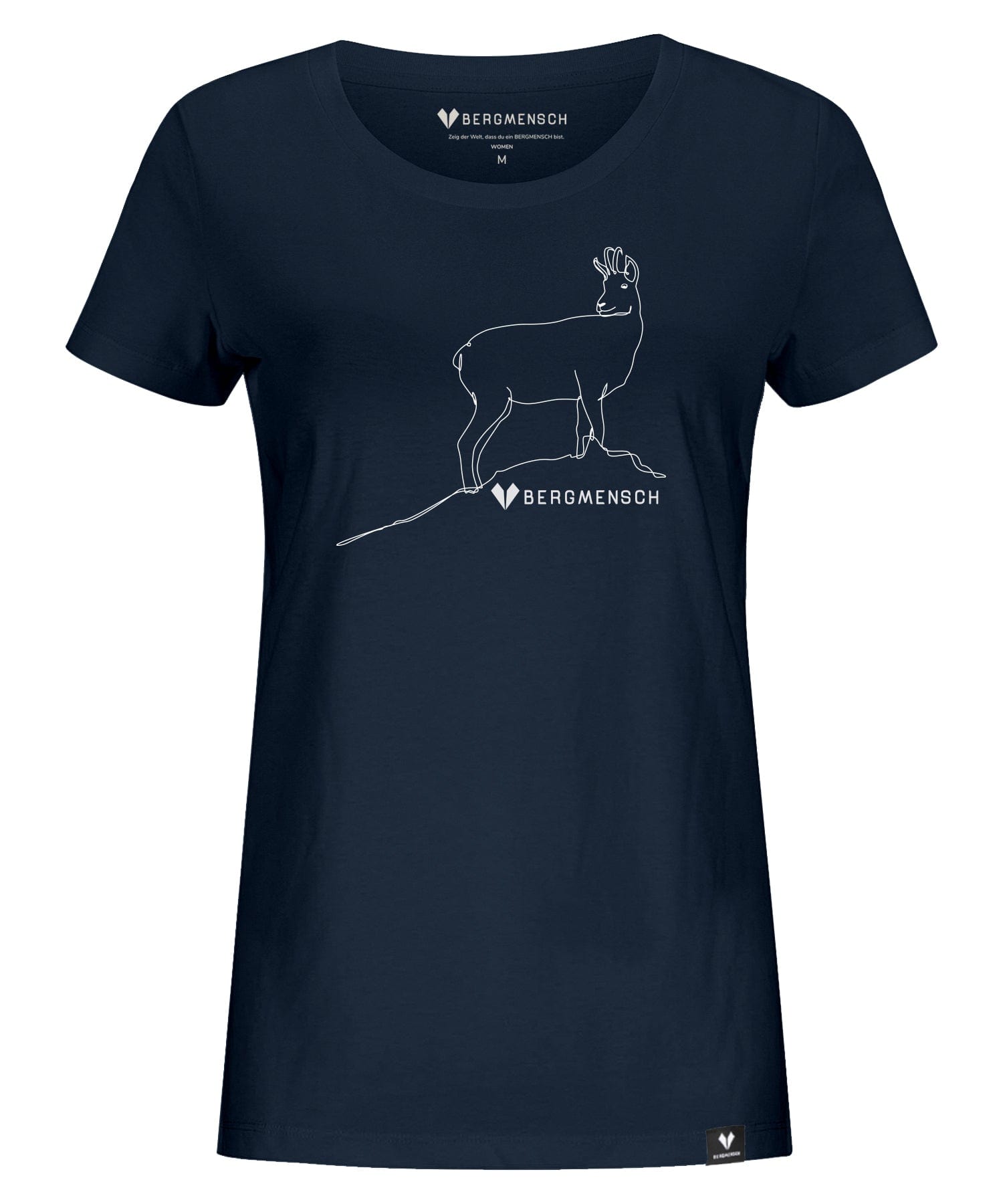 Lineart Gams - Damen Premium Organic Shirt von Bergmensch