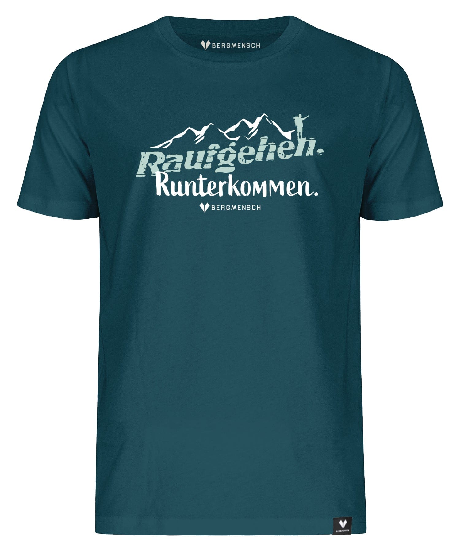Raufgehen Runterkommen - Unisex Premium Organic Shirt von Bergmensch