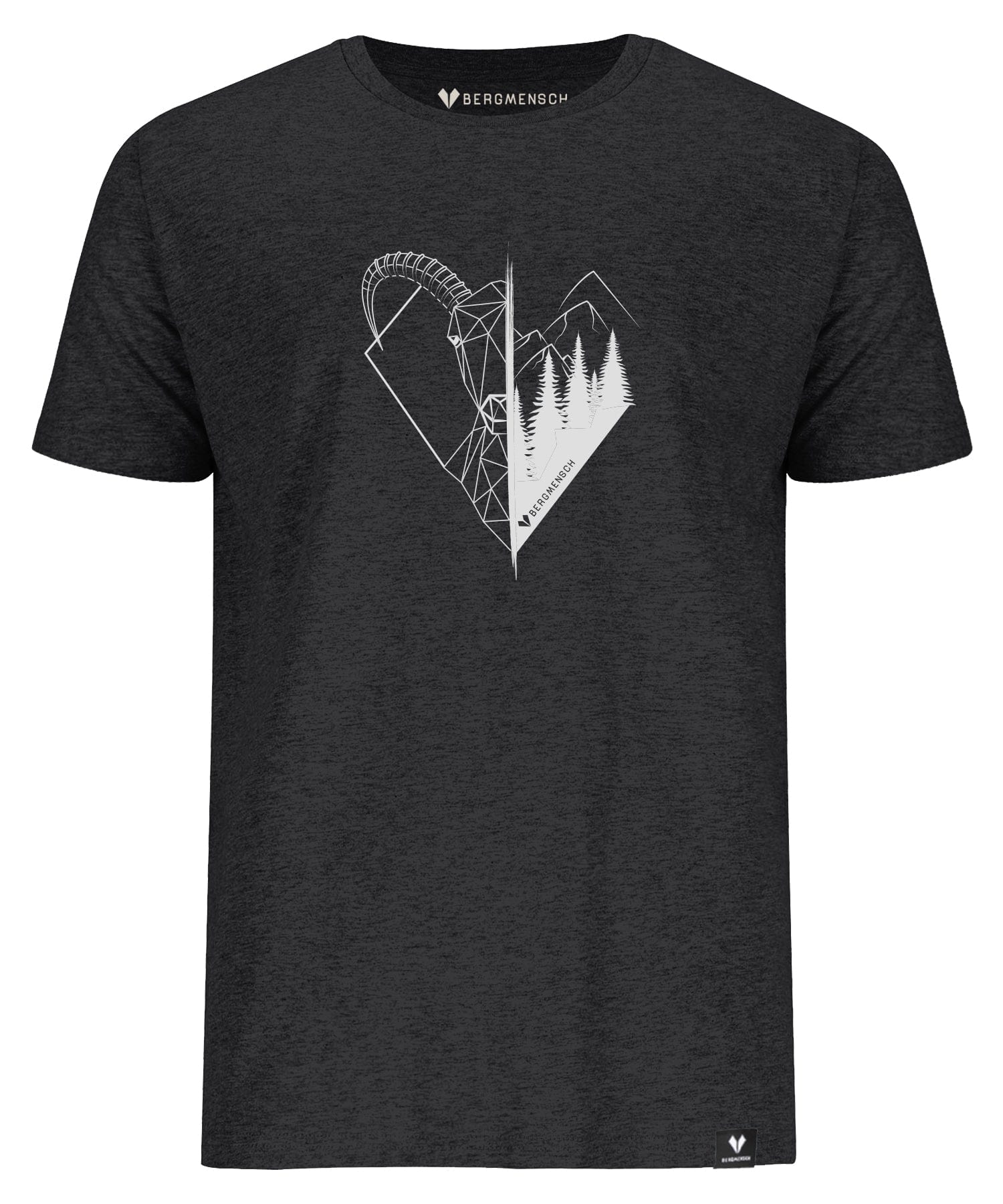 Steinbock Polygon - Unisex Premium Organic Shirt von Bergmensch