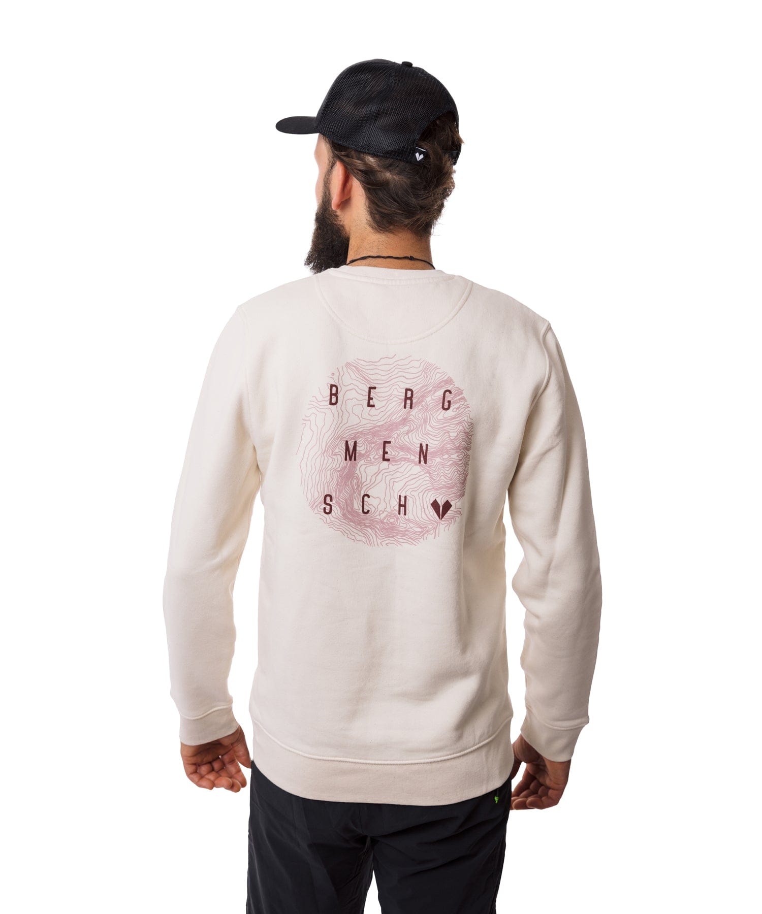 Bergmensch Topografie - Unisex Premium Organic Sweatshirt von Bergmensch