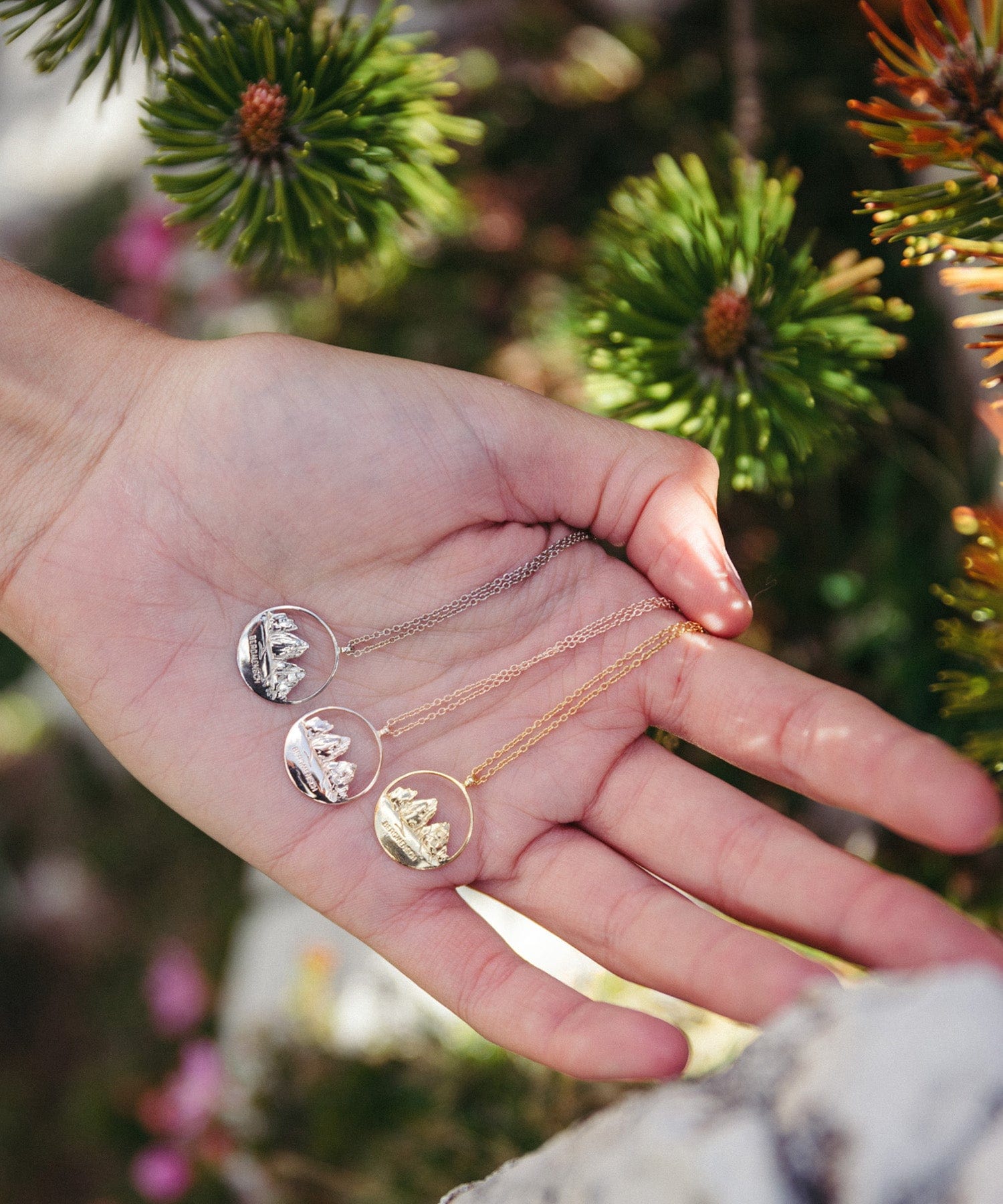 BERGMENSCH® Tre Cime Halskette 925 Sterling Silber von Bergmensch