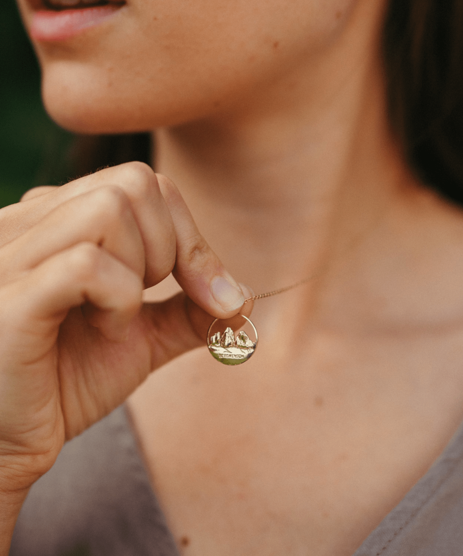 BERGMENSCH® Tre Cime Halskette 925 Sterling Silber von Bergmensch