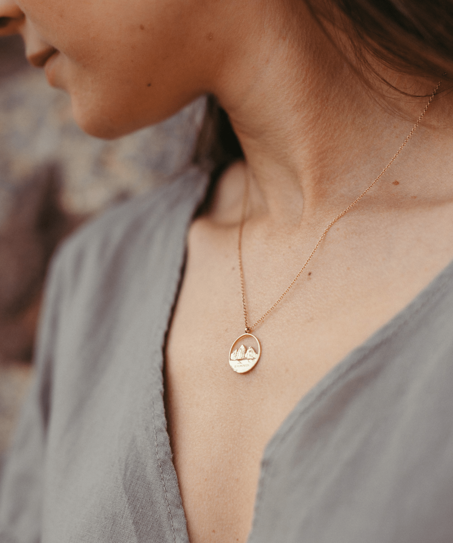 BERGMENSCH® Tre Cime Halskette 925 Sterling Silber von Bergmensch