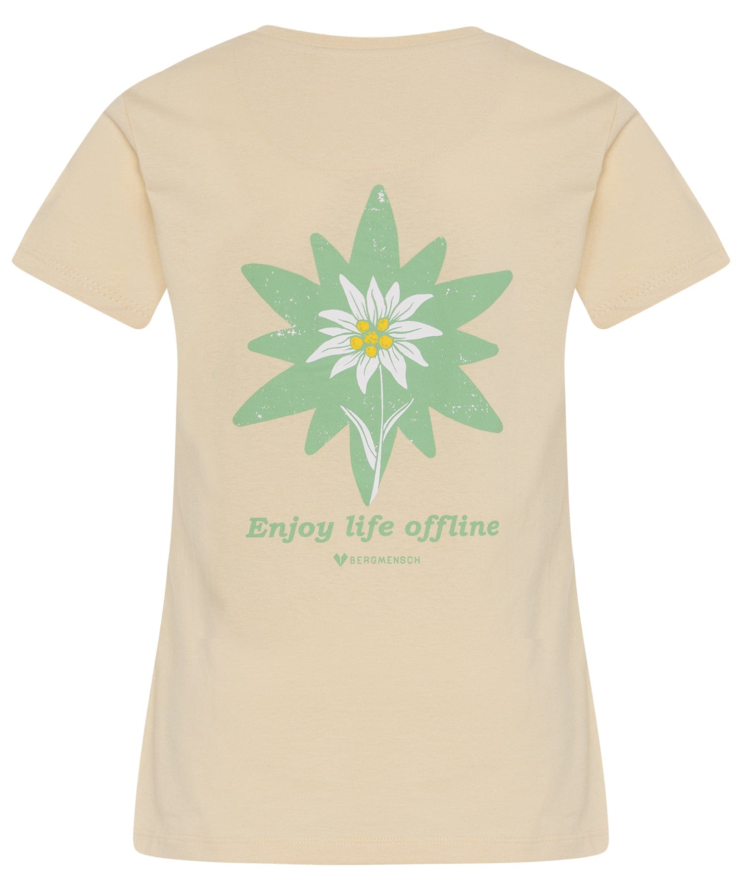 Edelweiss Backprint - Damen EcoBlend Shirt von Bergmensch