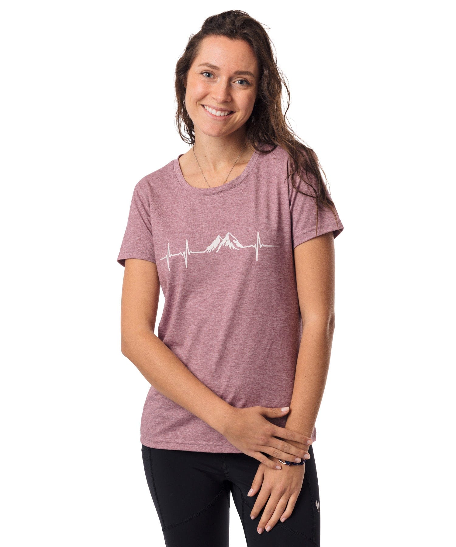 Herzschlag Berge - Damen drirelease® ECO Shirt von Bergmensch