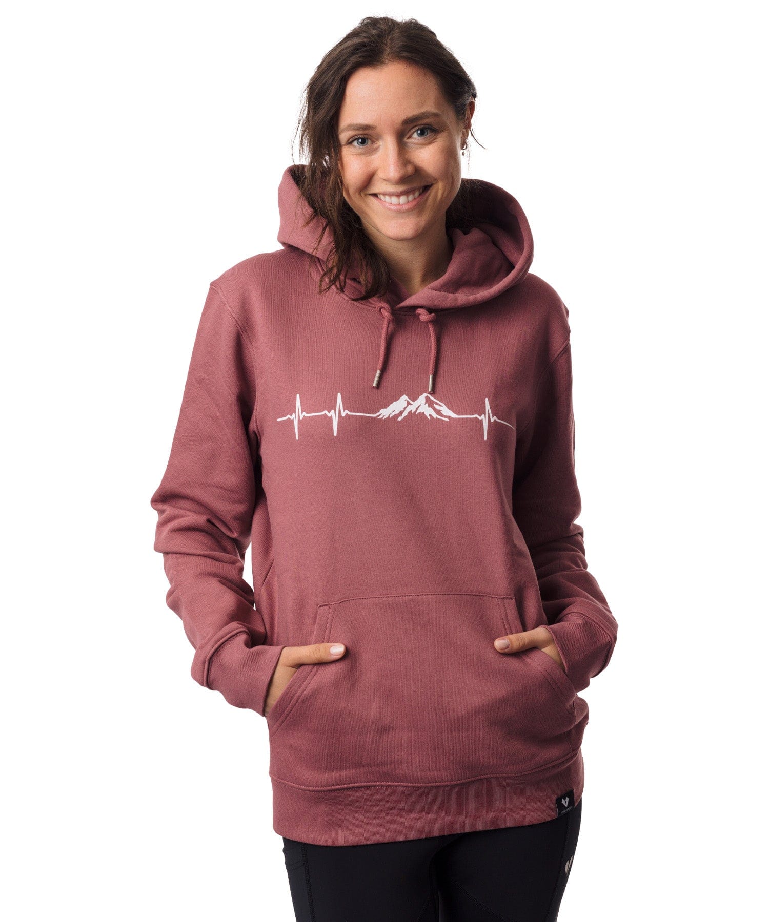 Herzschlag Berge - Unisex Premium Organic Hoodie von Bergmensch