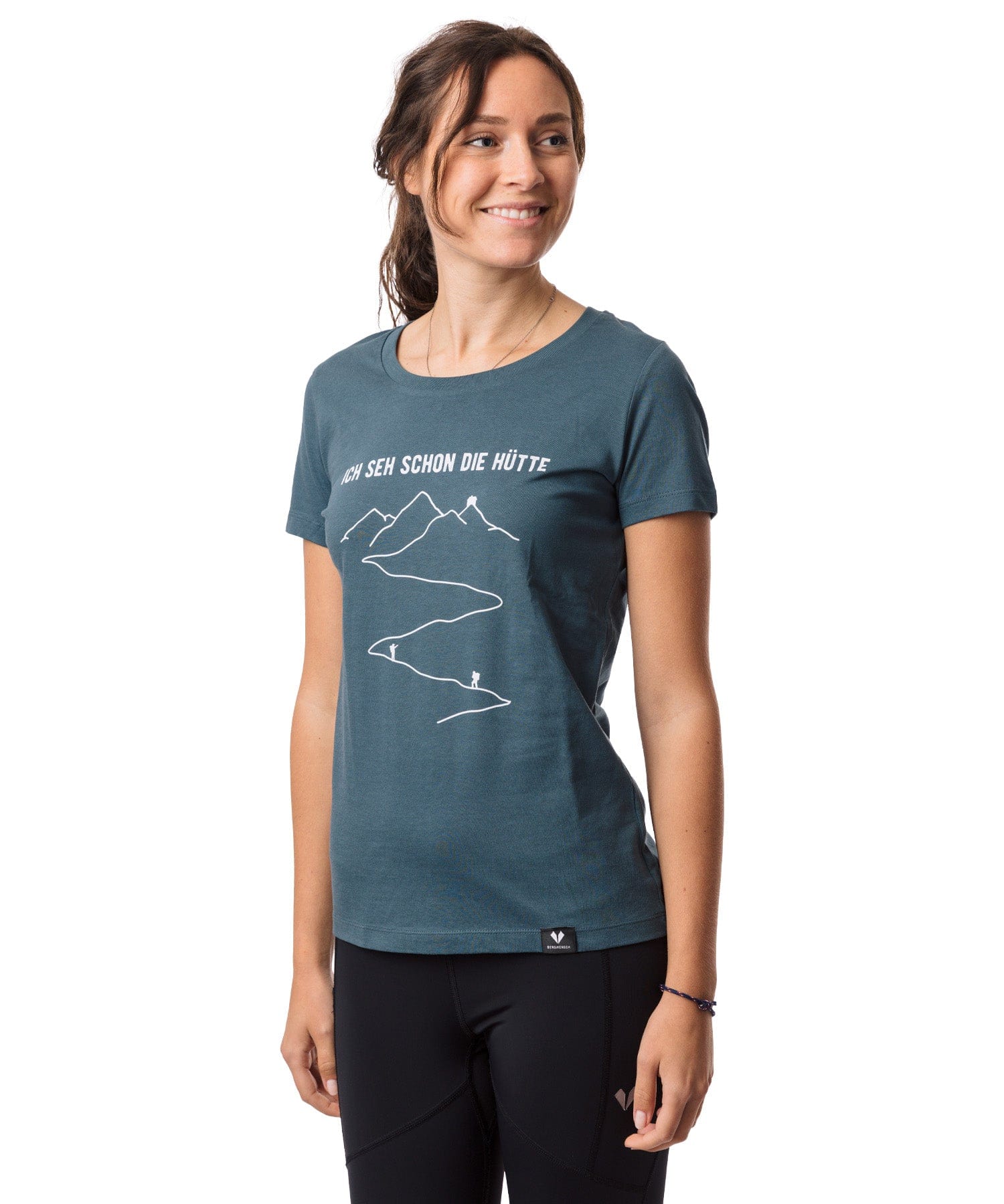 Ich seh schon die Hütte - Damen Premium Organic Shirt von Bergmensch