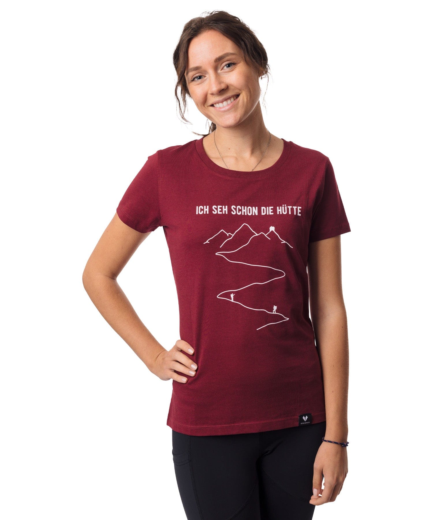 Ich seh schon die Hütte - Damen Premium Organic Shirt von Bergmensch