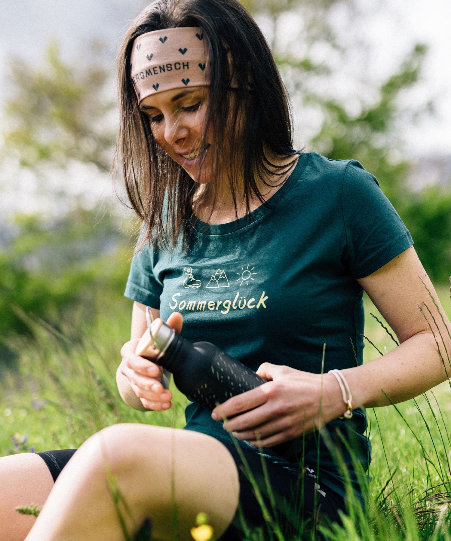 Sommerglück - Damen Premium Organic Shirt von Bergmensch