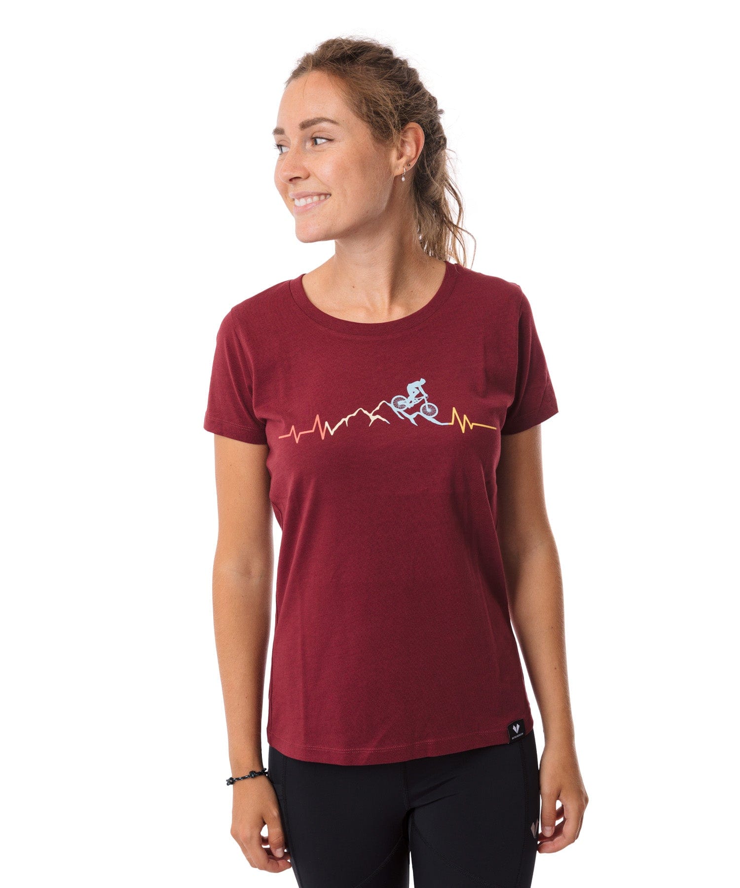 Vintage Herzschlag Mountainbike - Damen Premium Organic Shirt von Bergmensch