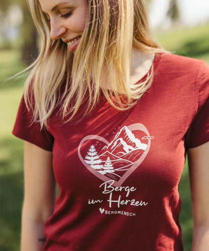 Berge im Herzen - Damen Premium Organic Shirt