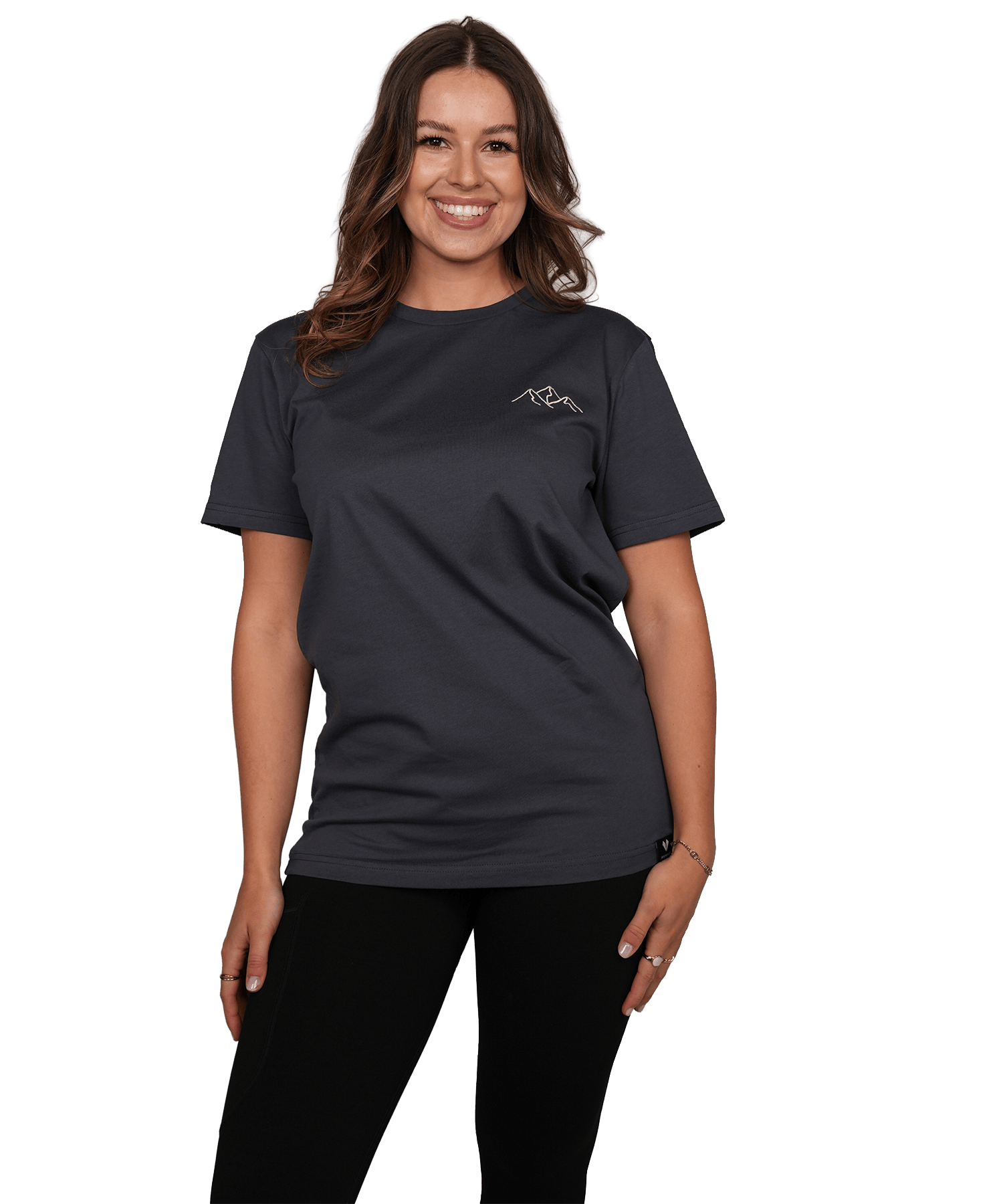 Bergsilhouette (Stick) - Unisex Premium Organic Shirt