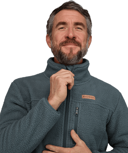 Herren Sherpa Fleece Jacke