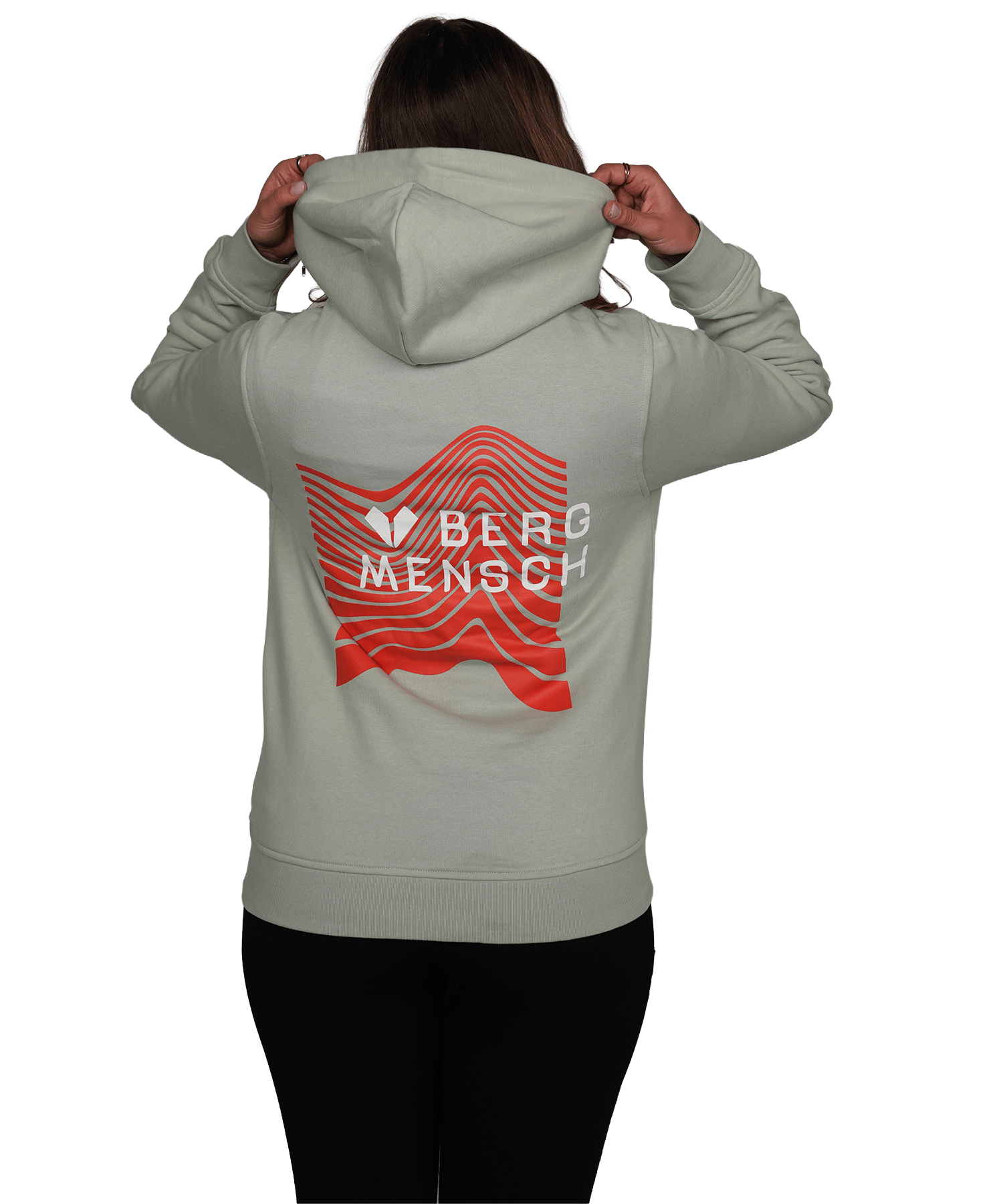 Bergmensch Retro (Backprint) - Unisex Premium Organic Hoodie