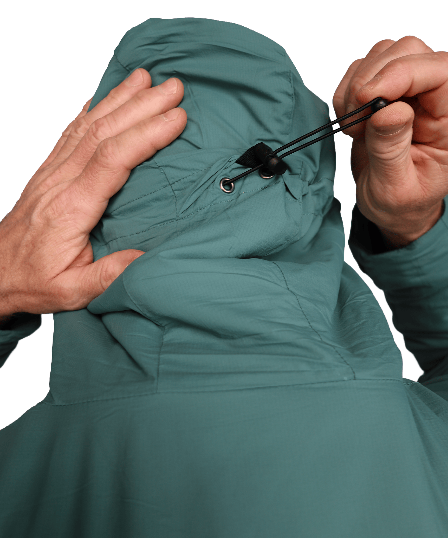 Detailbild der BERGMENSCH Herren Thermolite Jacke in der Farbe Deep Lake