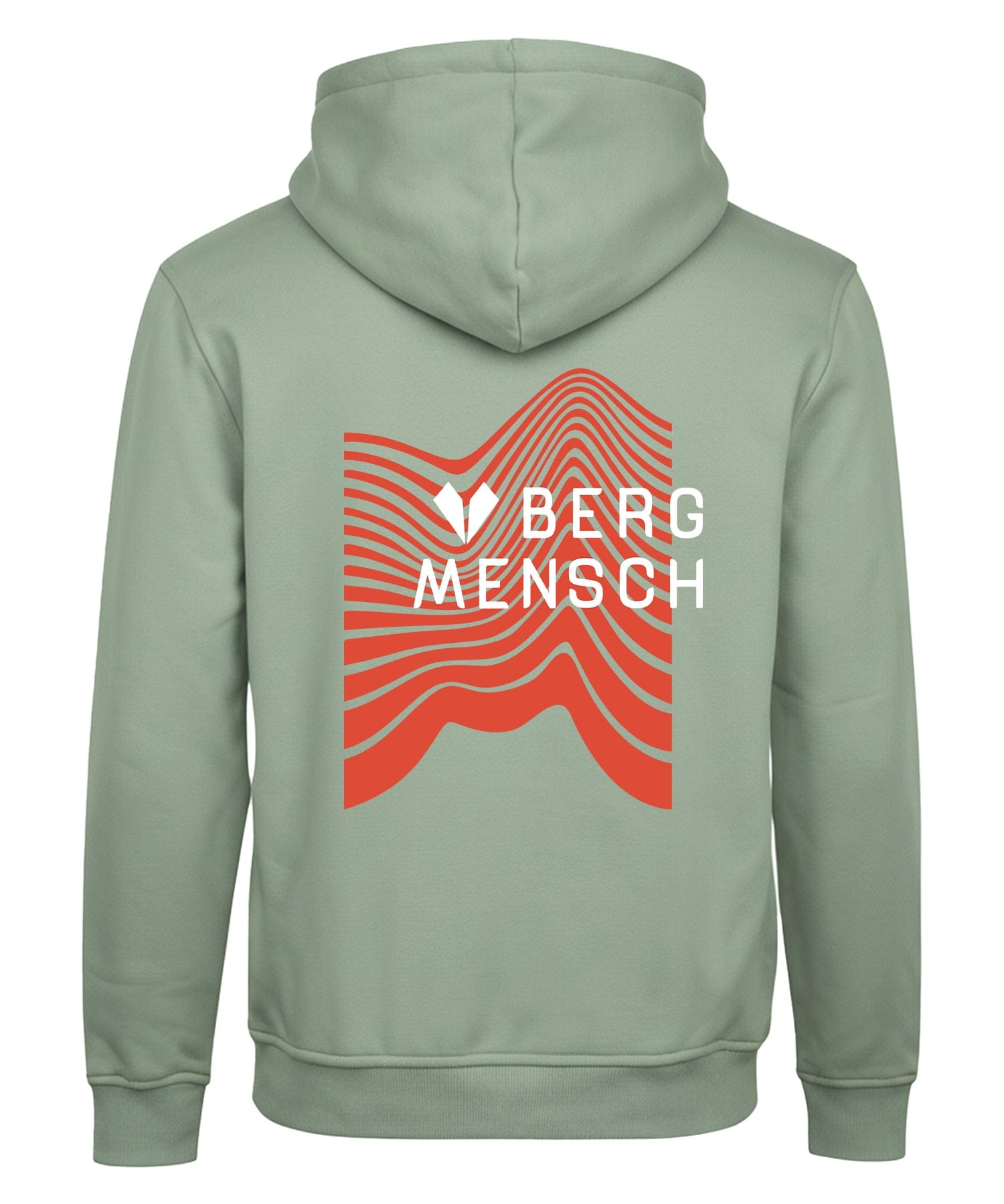 BERGMENSCH Unisex Premium Organic Hoodie "Bergmensch Retro" in Aloe
