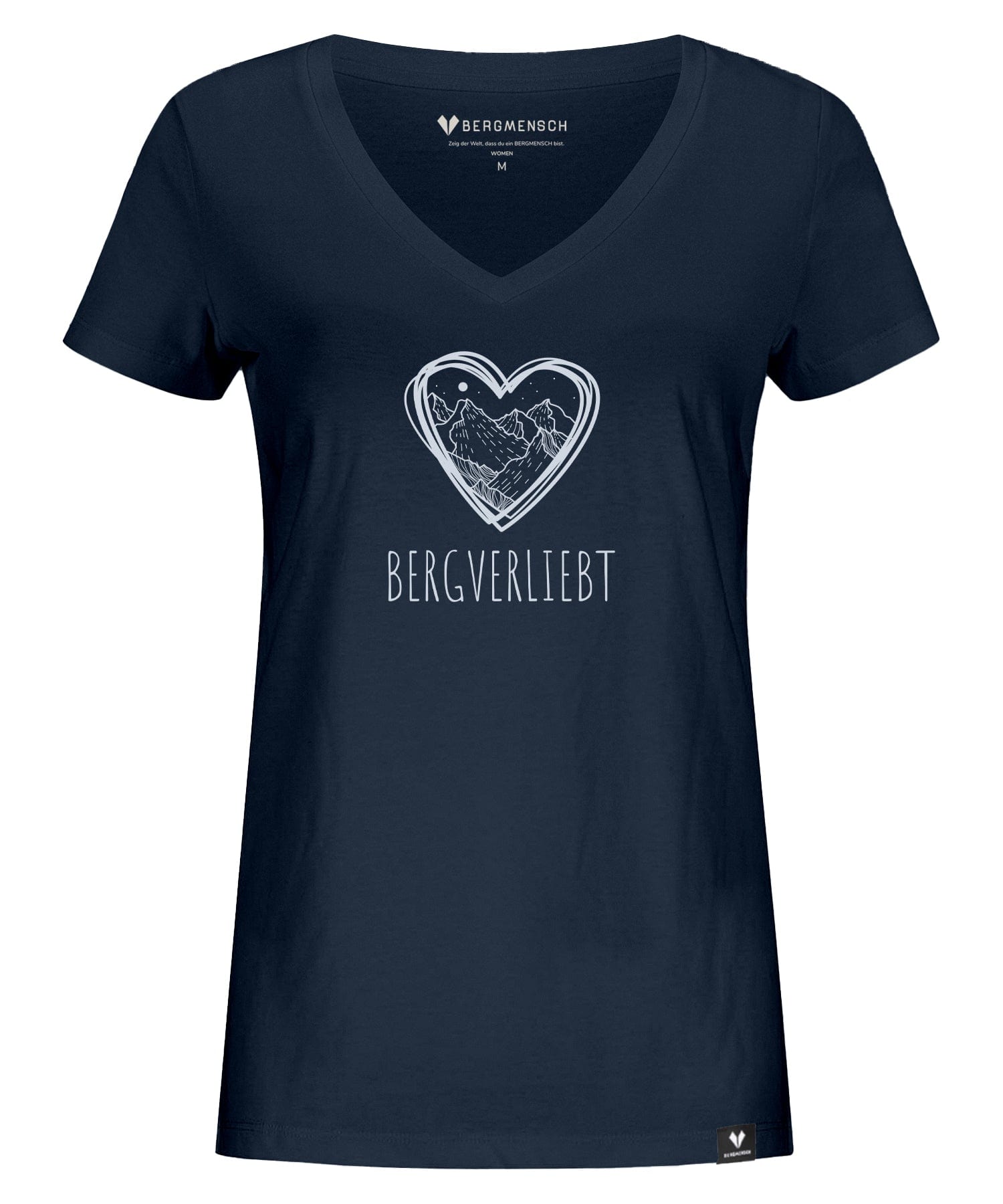 Bergverliebt - Damen Premium Organic V-Neck Shirt