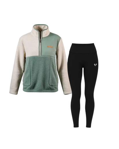 Sherpa Half Zip & Leggings