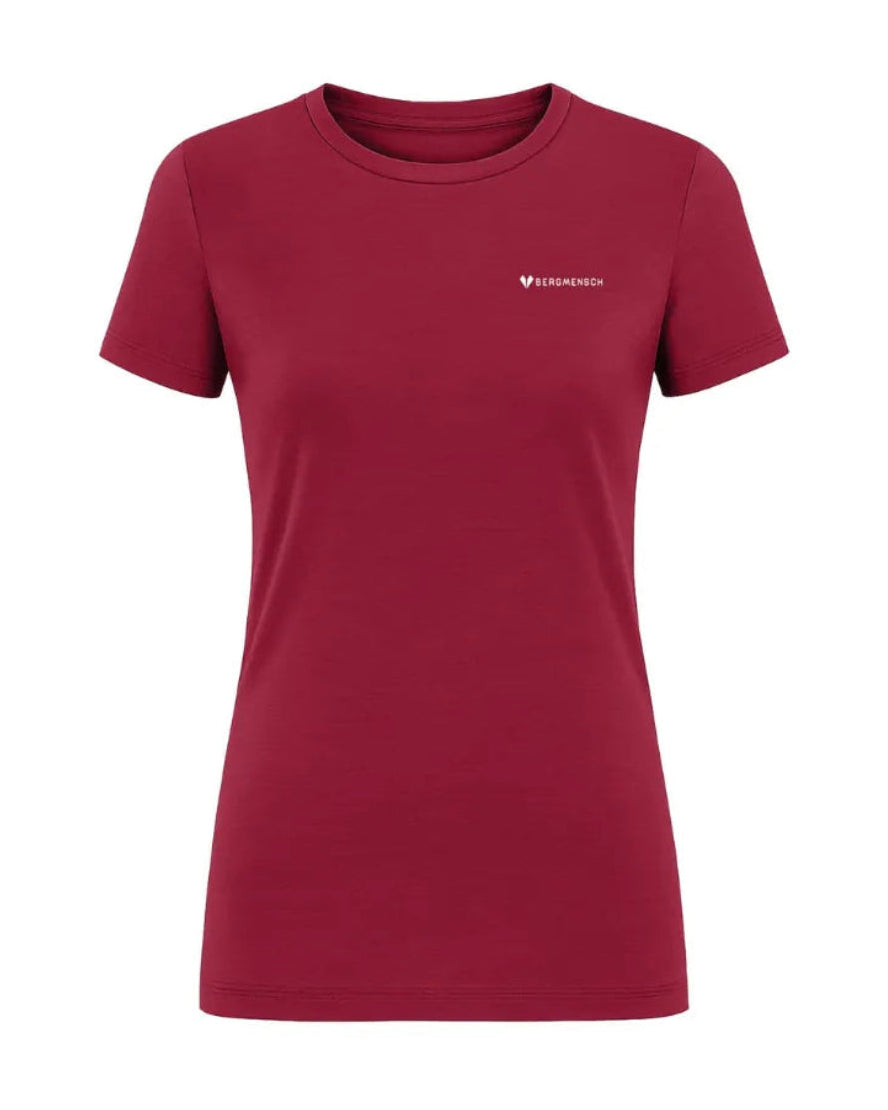 Frontansicht Merino Essential Shirt Burgundy