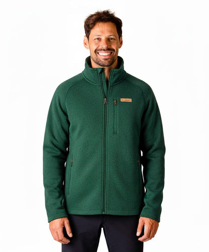 BERGMENSCH® - Herren Strickfleece-Jacke