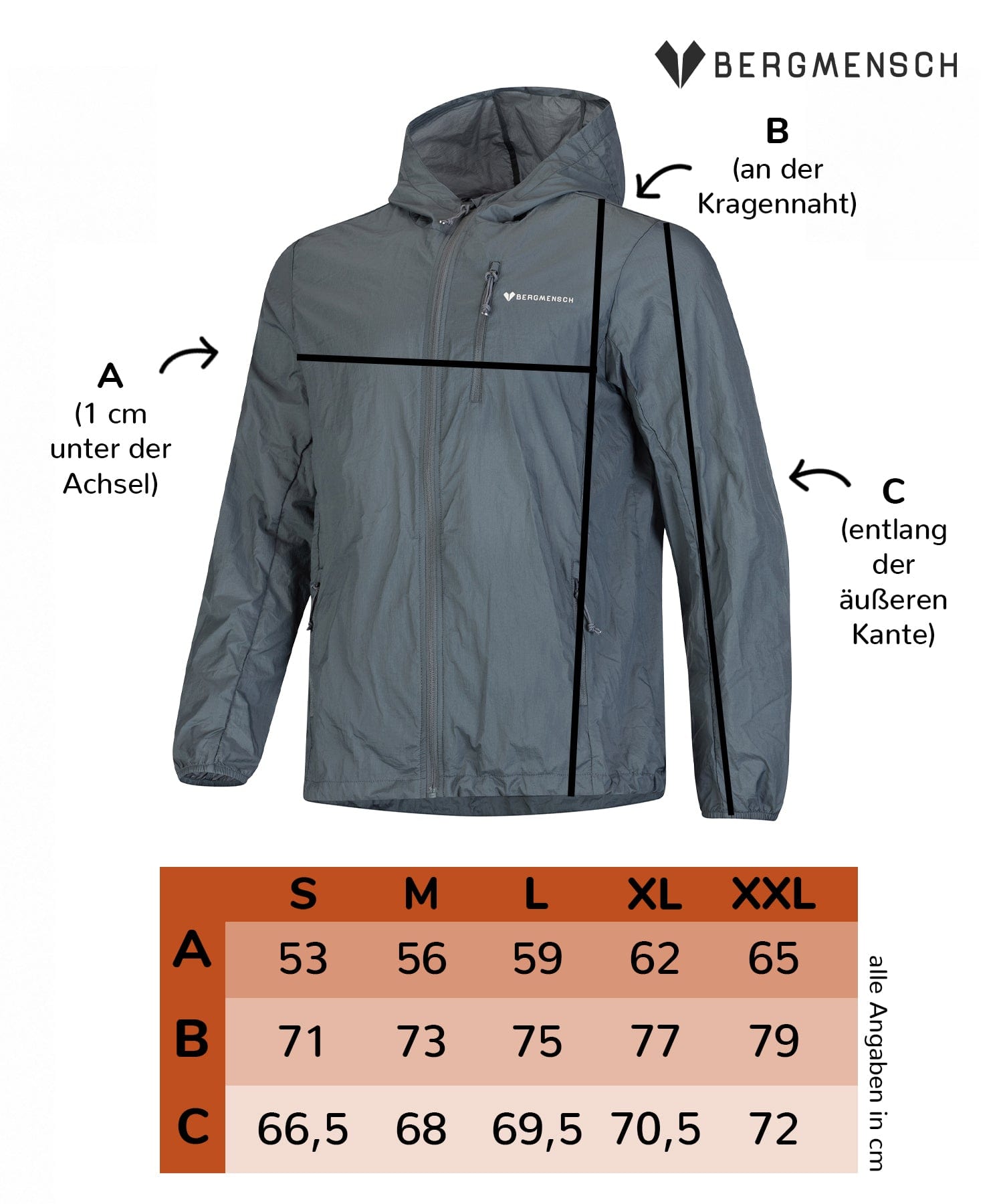 Herren Windbreaker Jacke